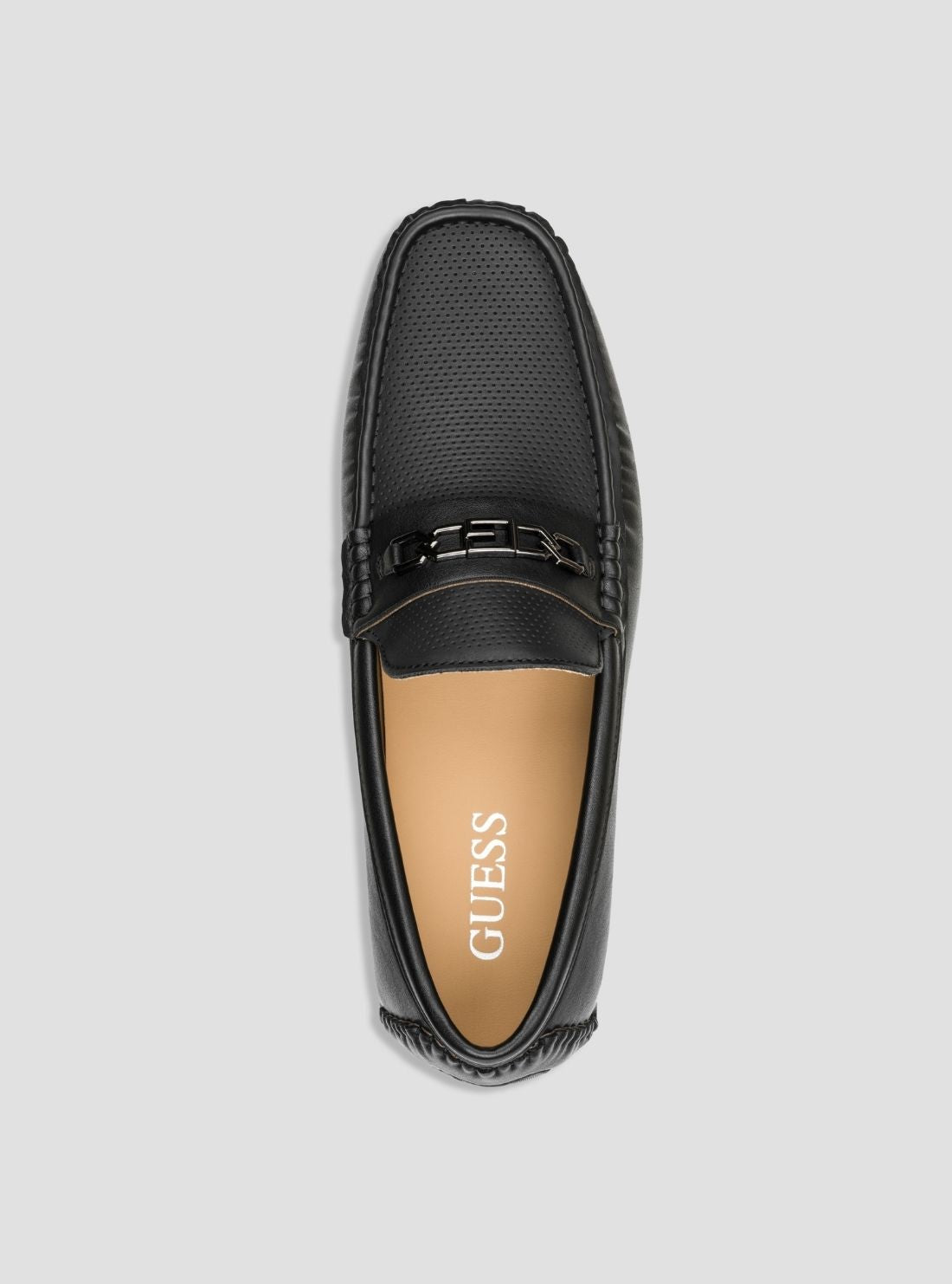 GUESS Footwear Black Aqlen Loafers AQLEN Top View