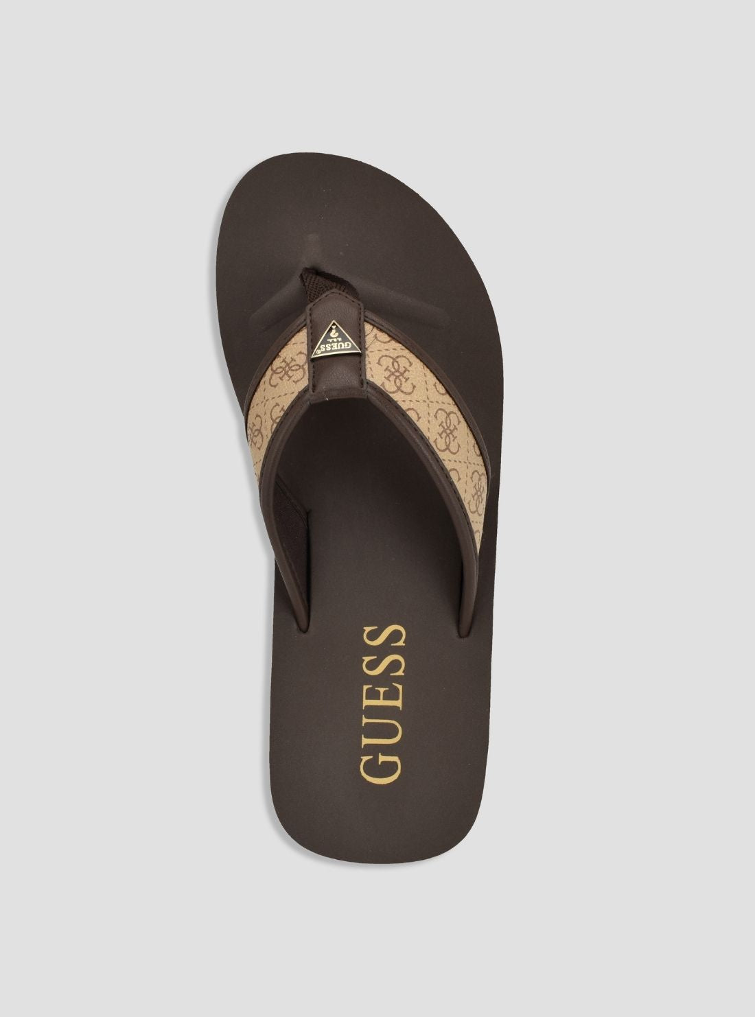 GUESS Footwear Light Natural Dingle Thongs DINGLE Top View