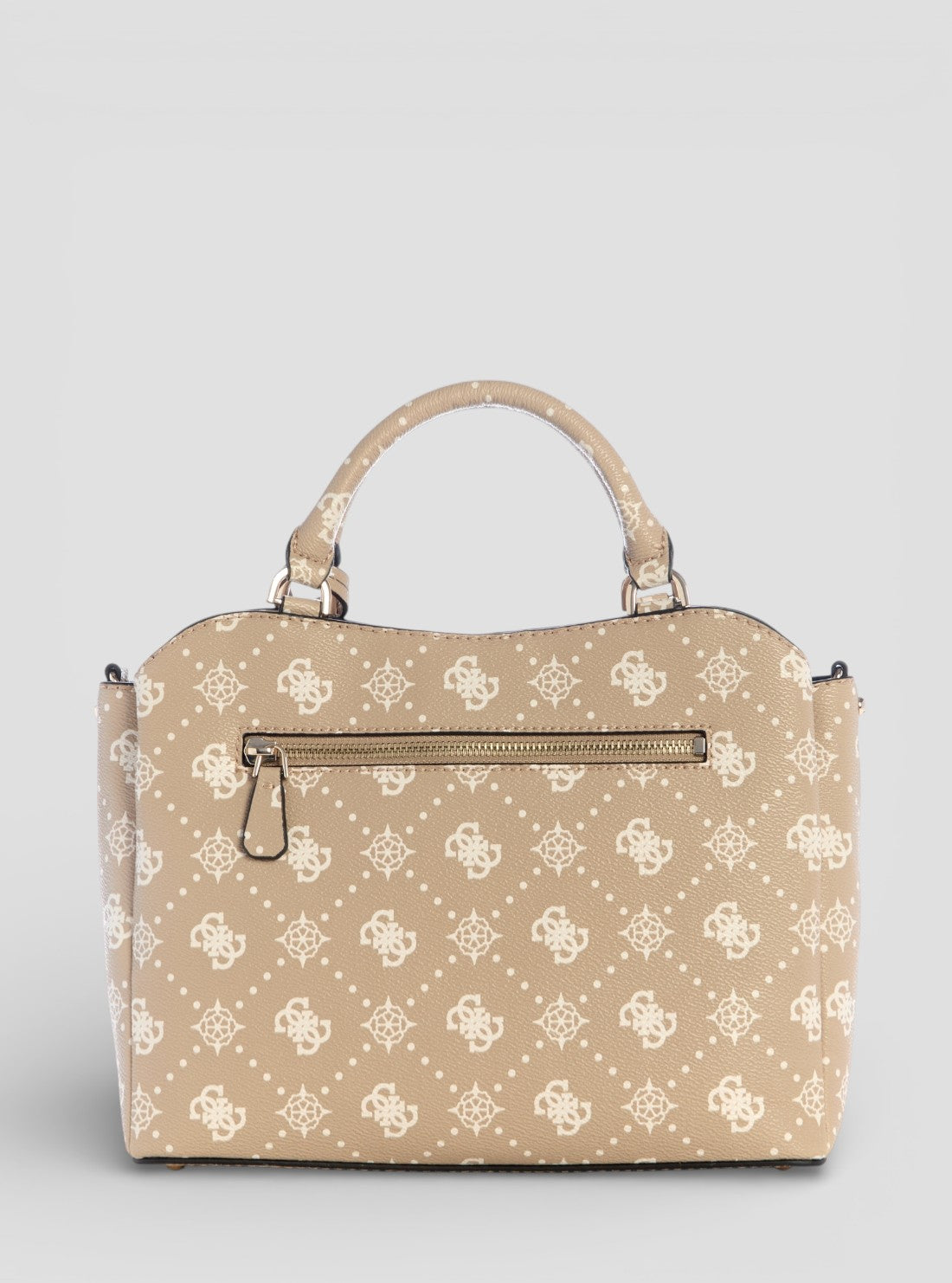 GUESS Womens Biscotti Logo Silia Girlfriend Satchel Bag GP989006 Back View