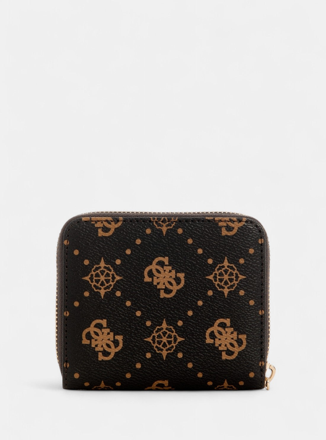 GUESS Womens Brown Logo Silia Small Zip Around Wallet GP9890137 Back View