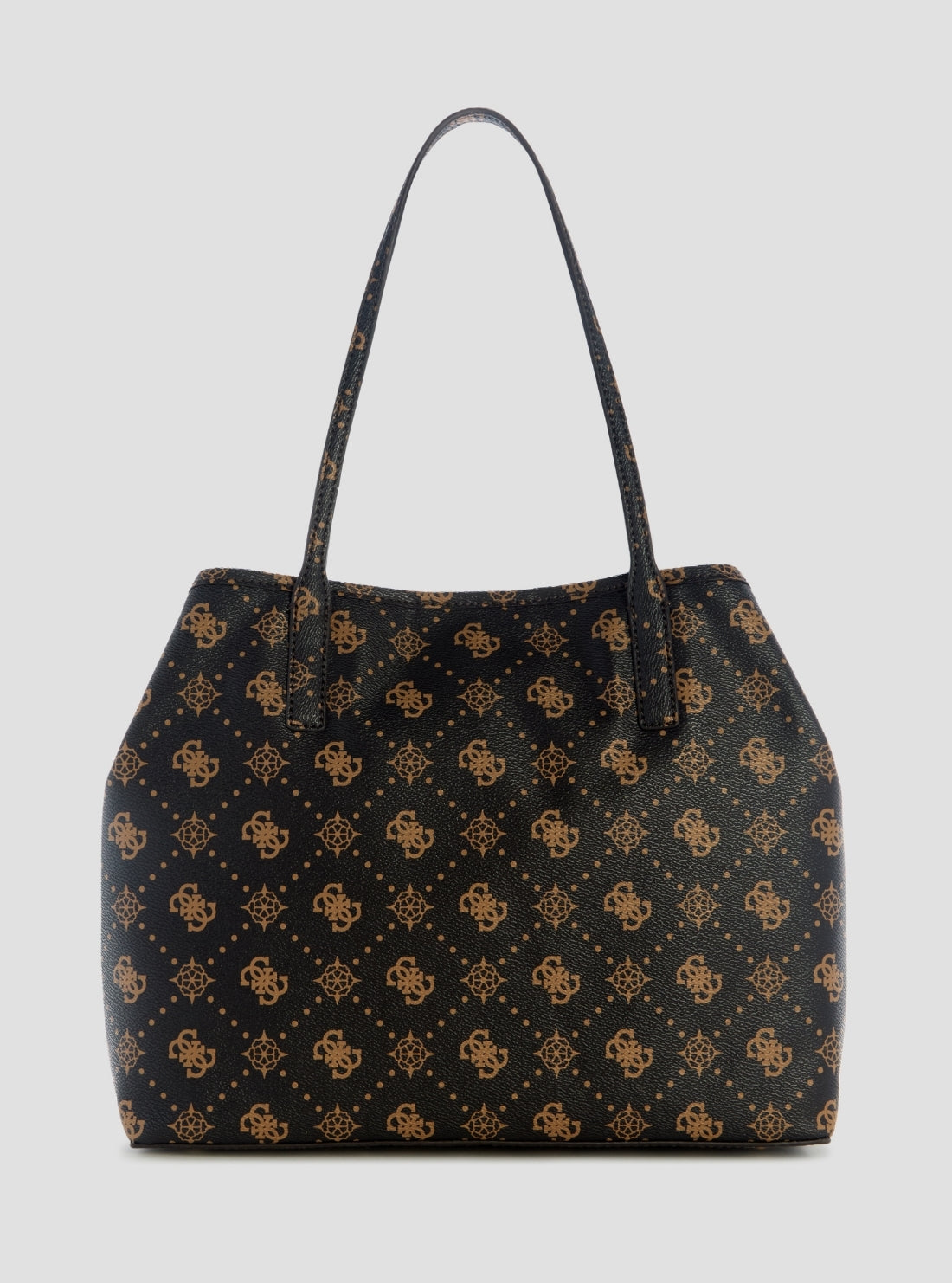 GUESS Womens Brown Logo Carrie 2-in-1 Tote Bag GP989823 Back View