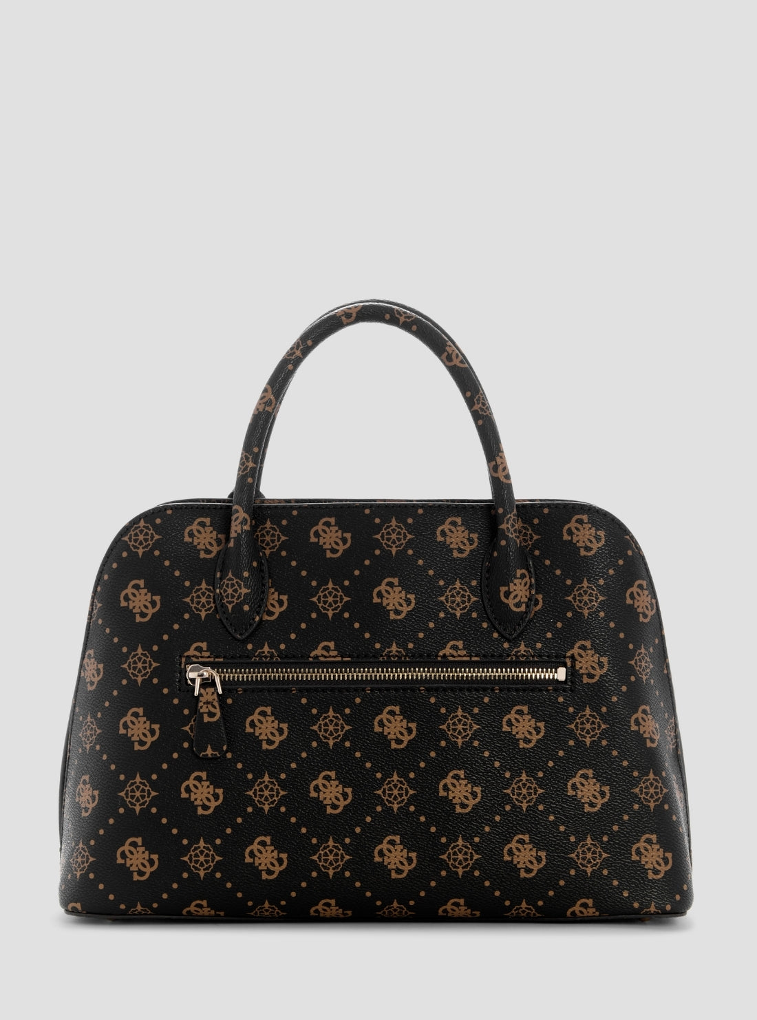 GUESS Handbags Brown Logo Emelie Logo Satchel Bag GP992806 Back View