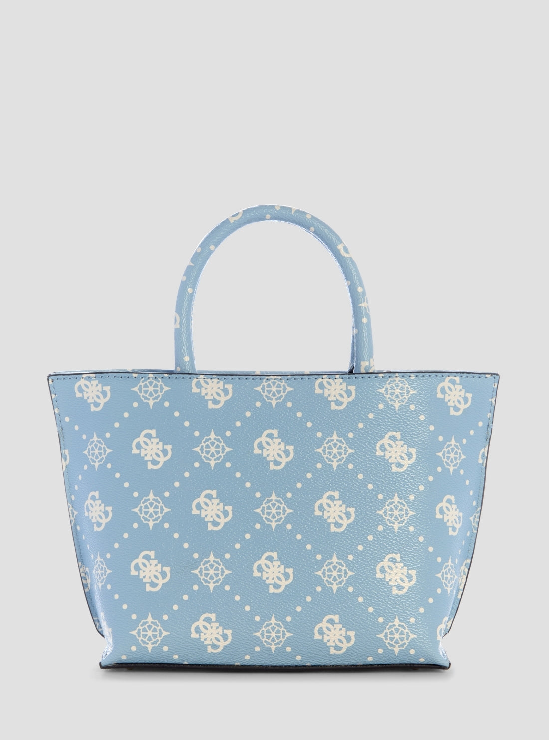 GUESS Womens Light Blue Logo Emelie Mini Tote Bag GP992875 Back View