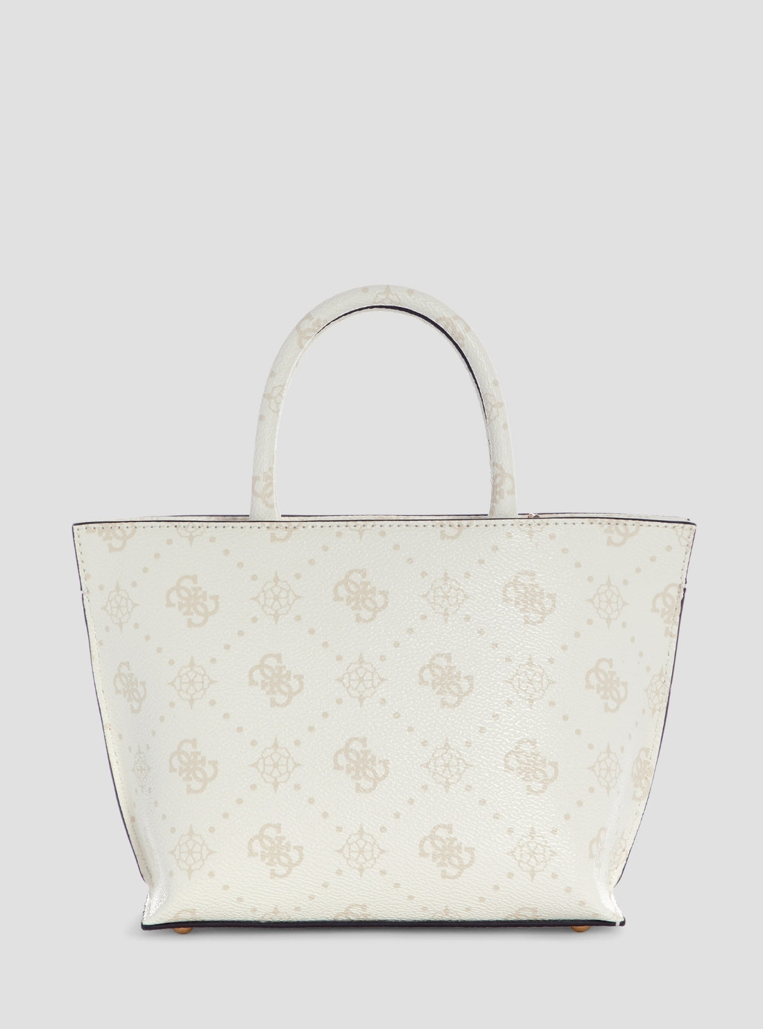 GUESS Womens White Logo Emelie Mini Tote Bag GP992875 Back View