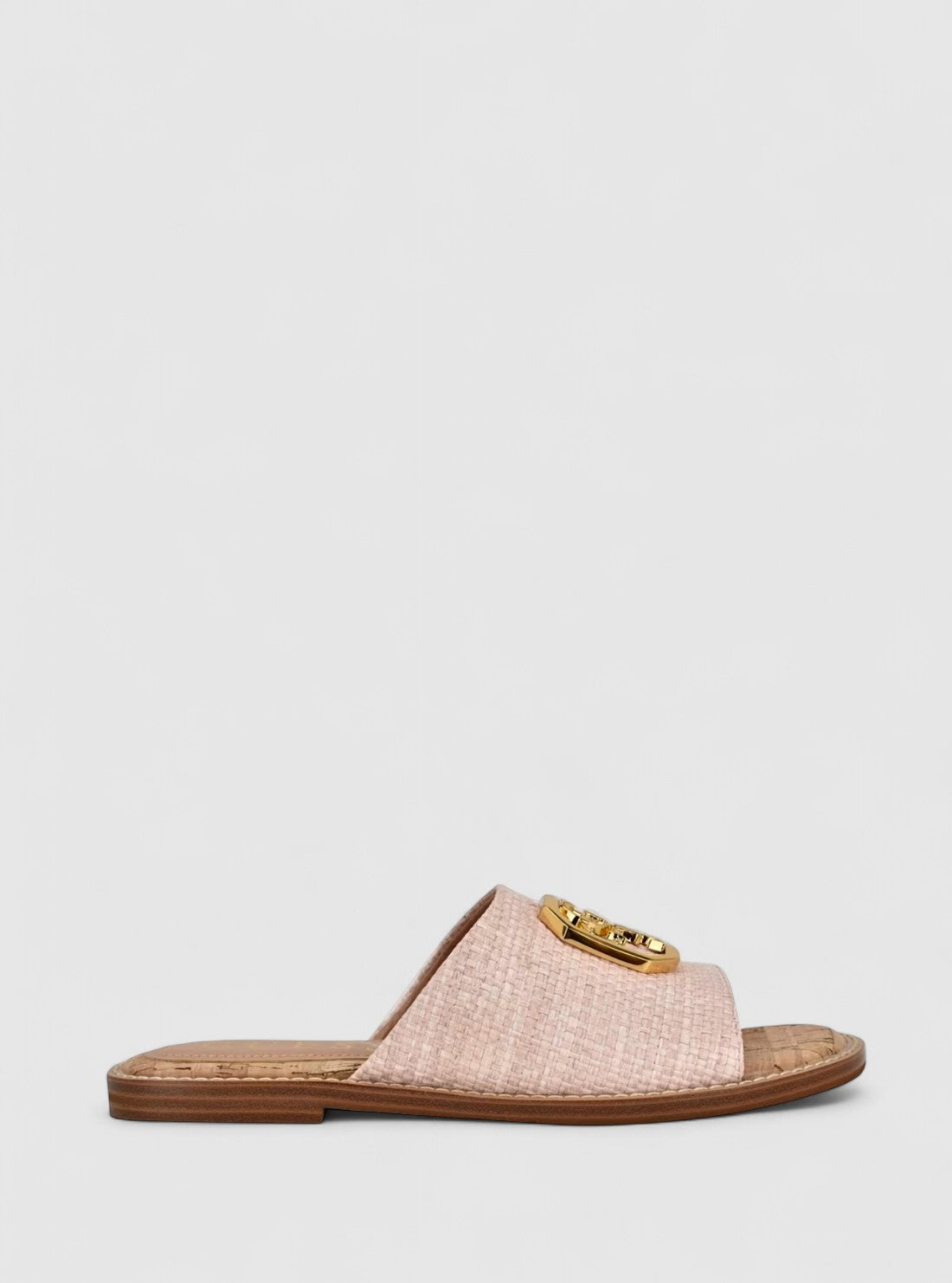 GUESS Womens Pink Graysie Flat Sandals GRAYSIE Side View