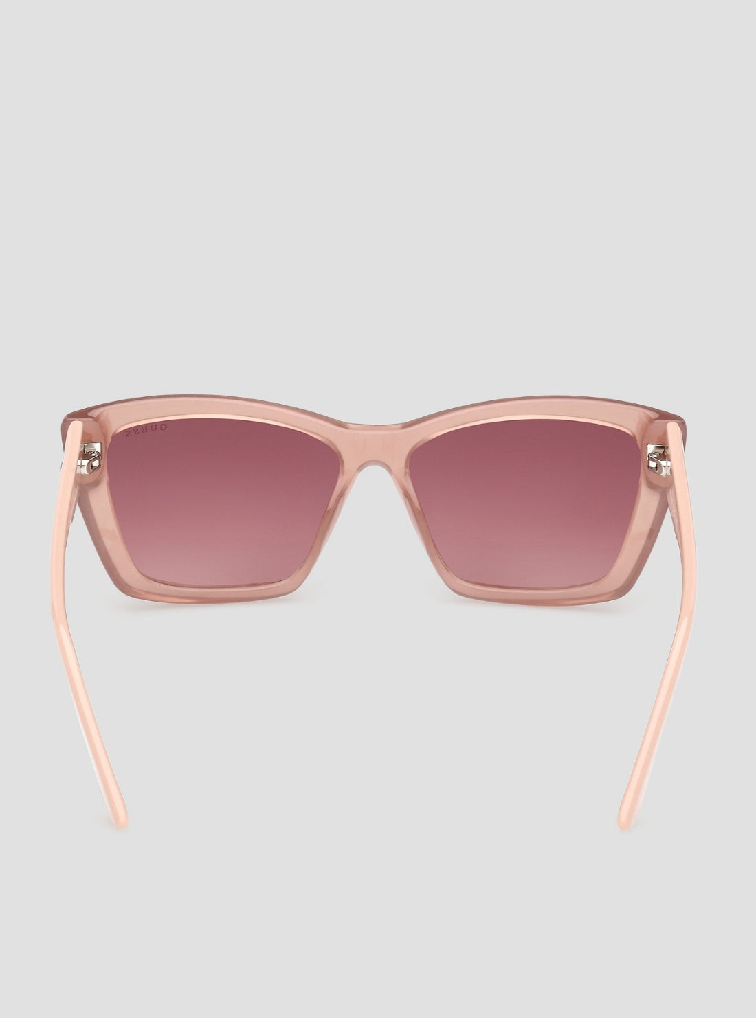 GUESS Womens Beige Pink Cat-Eye Sunglasses GU00098_57F Back View