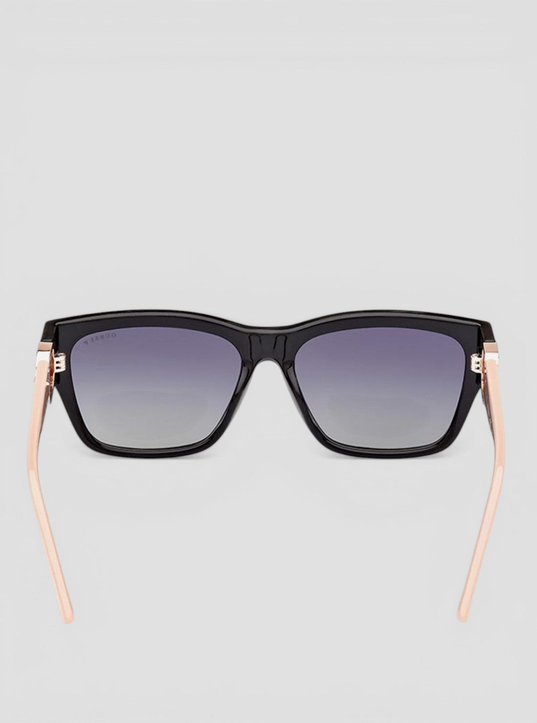 GUESS Accessories Black Polarized Square Sunglasses GU00105 Back View