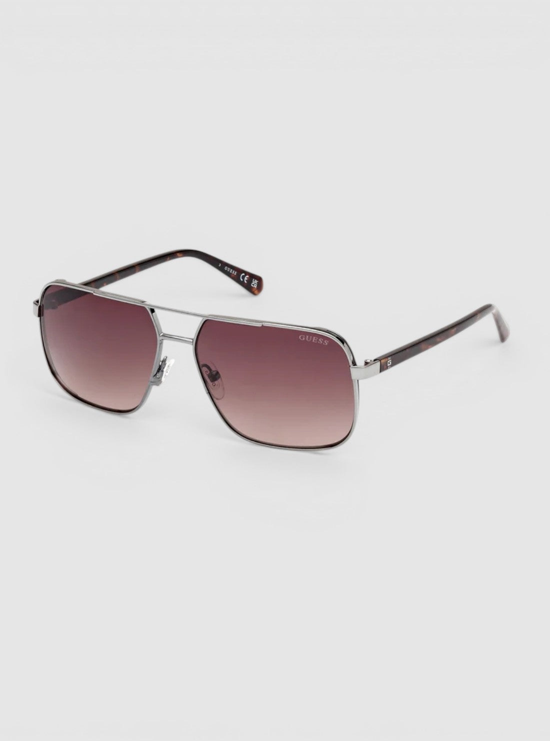GUESS Accessories Brown Polarised Aviator Sunglasses GU00119_5808F Side View