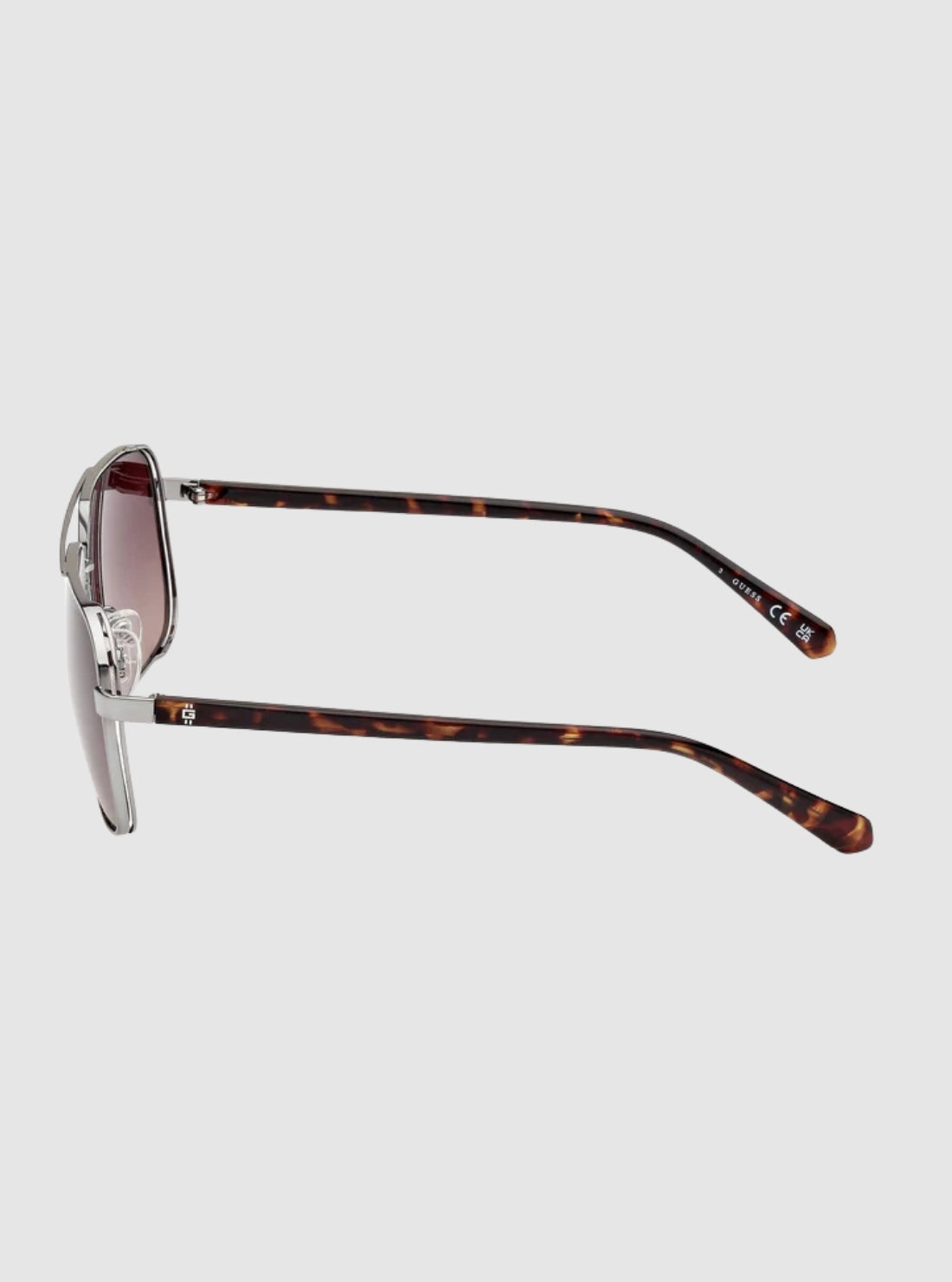 GUESS Accessories Brown Polarised Aviator Sunglasses GU00119_5808F Side View