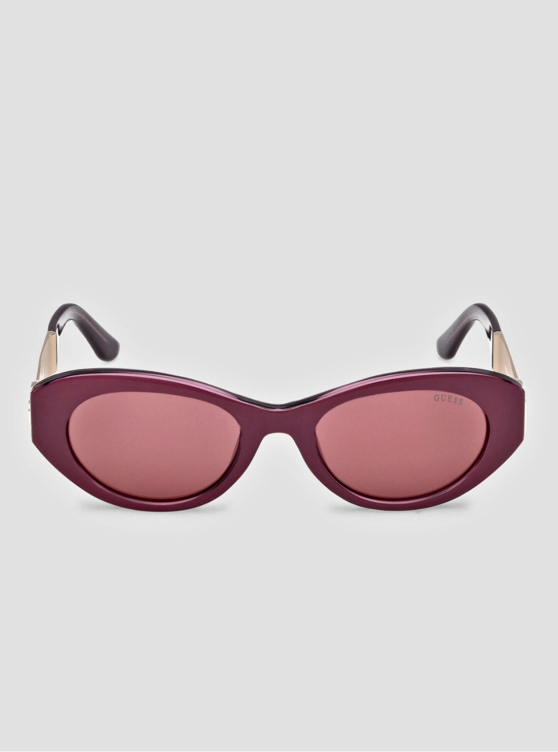 GUESS Womens Shiny Violet Round Sunglasses GU00261-H Front View