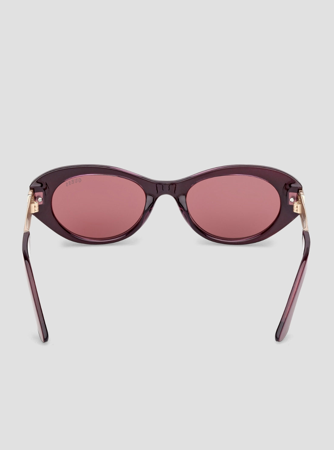 GUESS Womens Shiny Violet Round Sunglasses GU00261-H Back View
