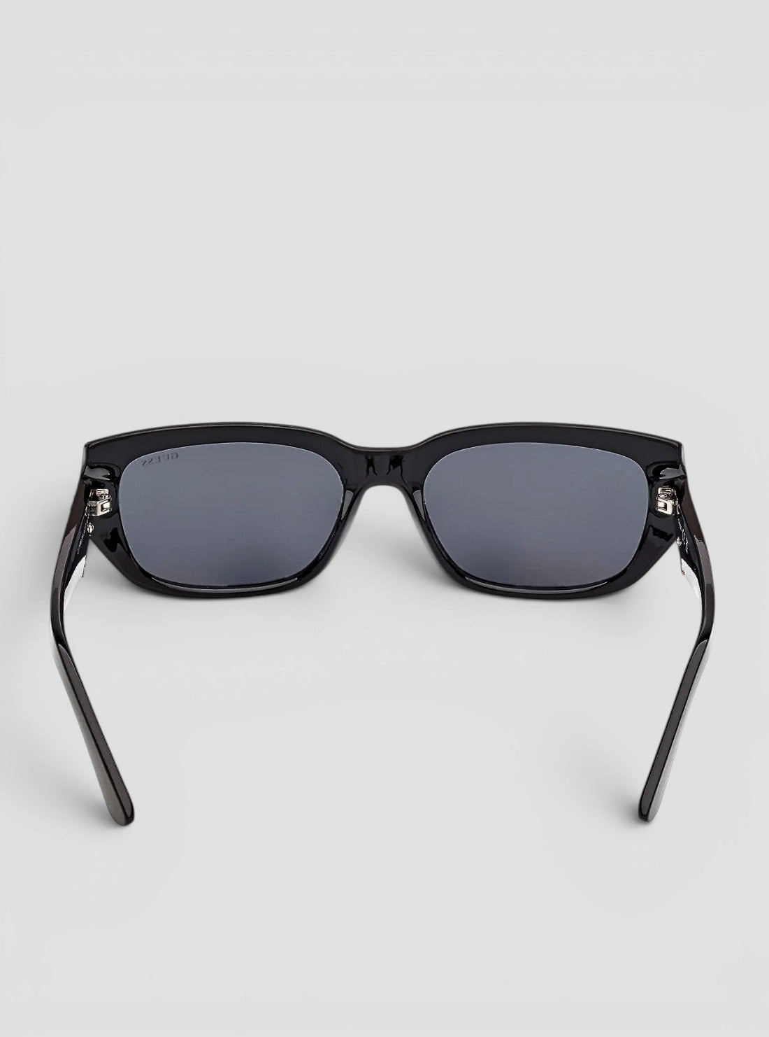 GUESS Accessories Black Rectangular Sunglasses GU0030601A Back View