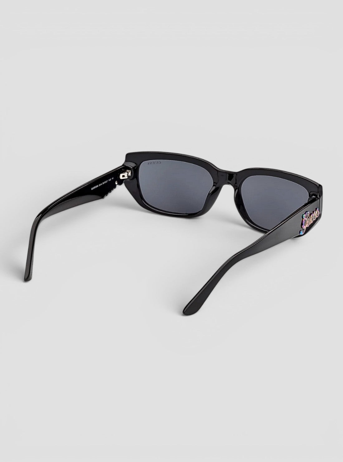 GUESS Accessories Black Rectangular Sunglasses GU0030601A Back Side View