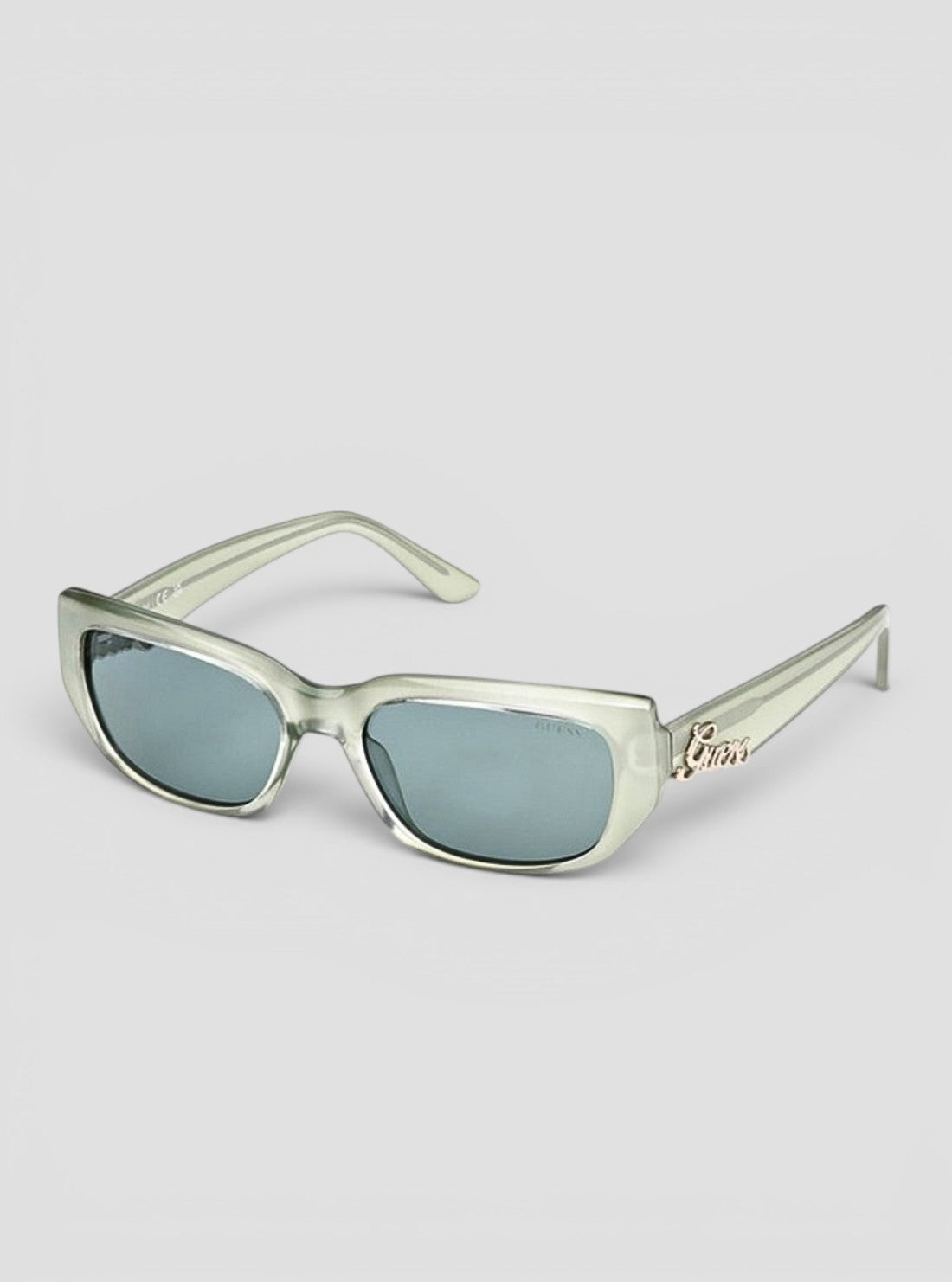 GUESS Accessories Light Green Rectangular Sunglasses GU0030695N Front View