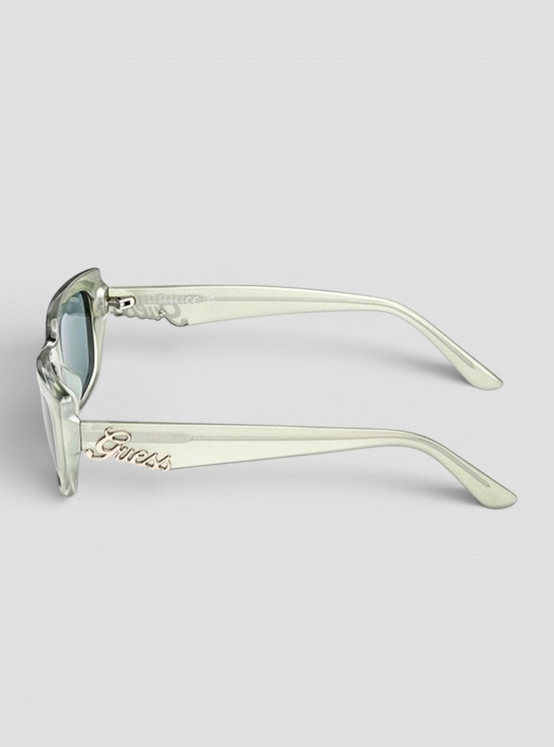GUESS Accessories Light Green Rectangular Sunglasses GU0030695N Side View