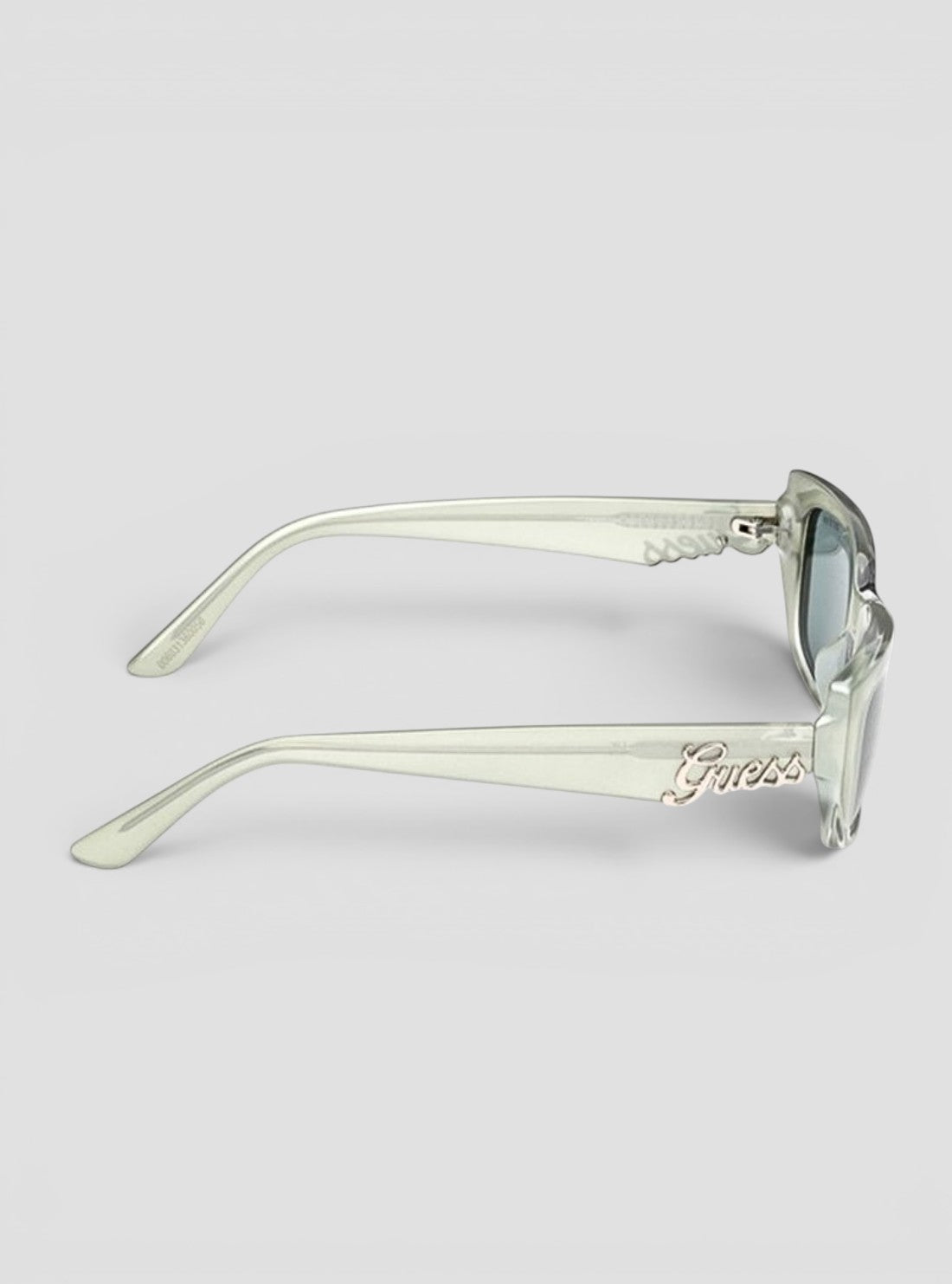 GUESS Accessories Light Green Rectangular Sunglasses GU0030695N Side View