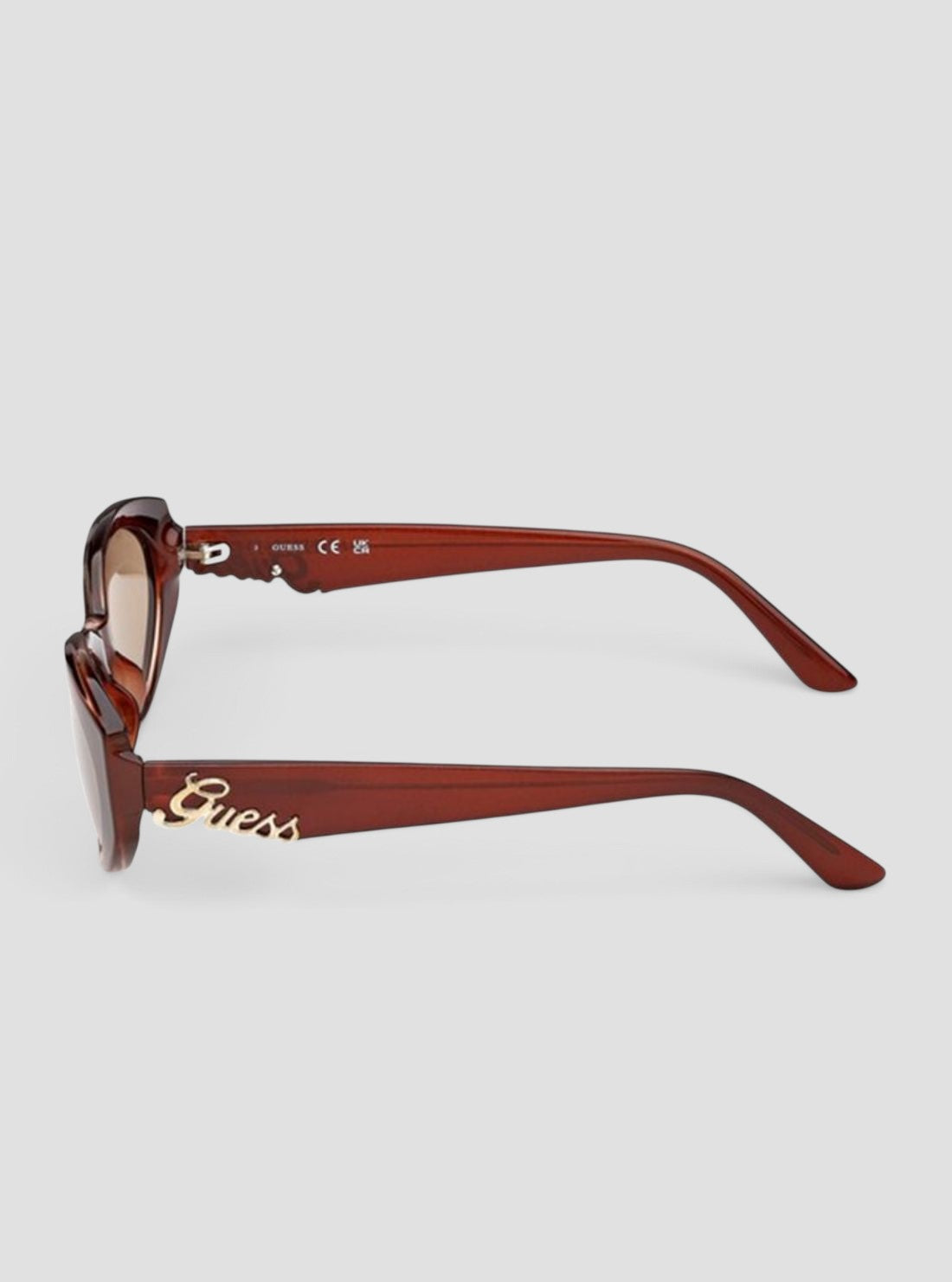 Dark Brown Oval Sunglasses