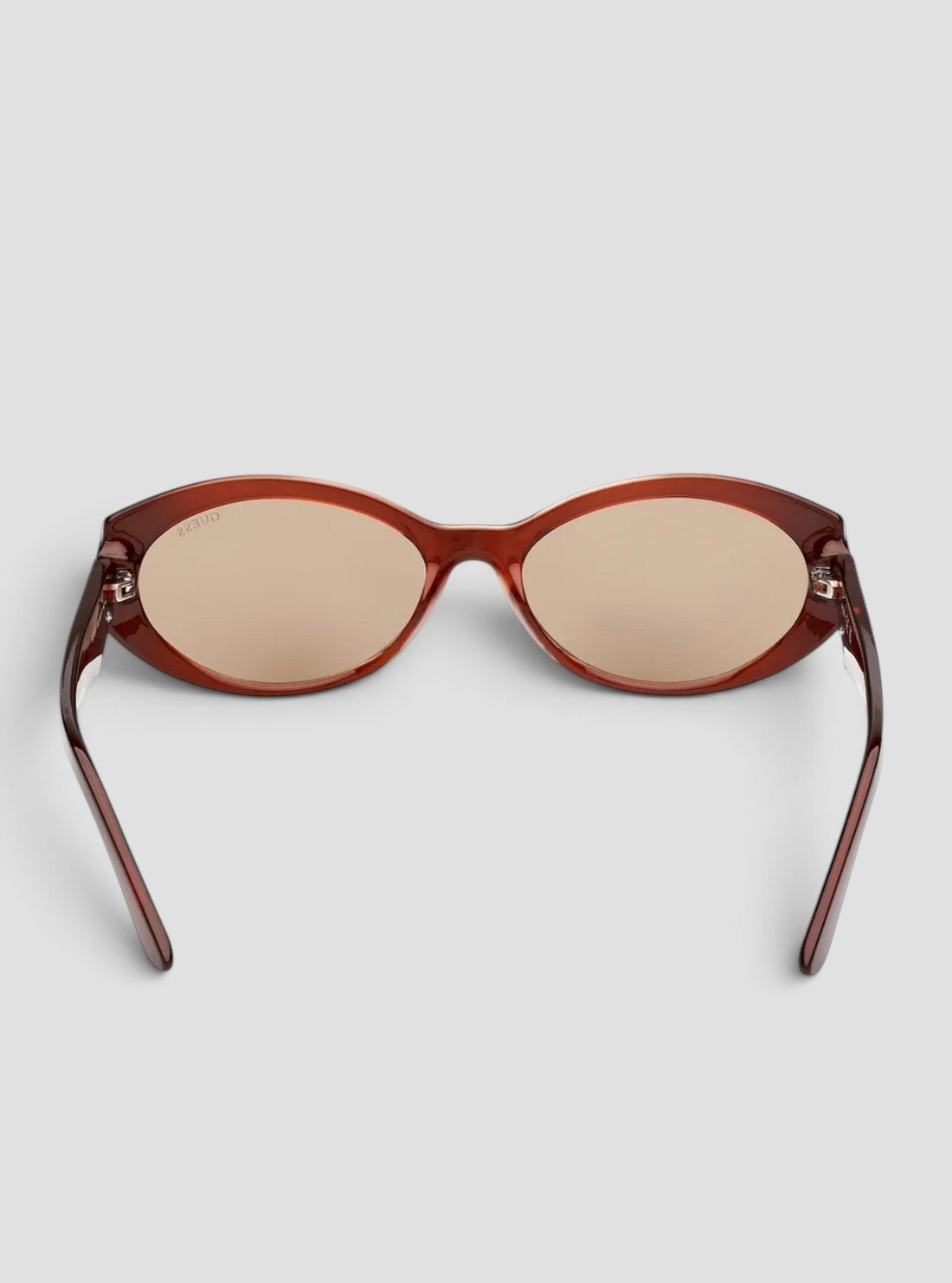 Dark Brown Oval Sunglasses