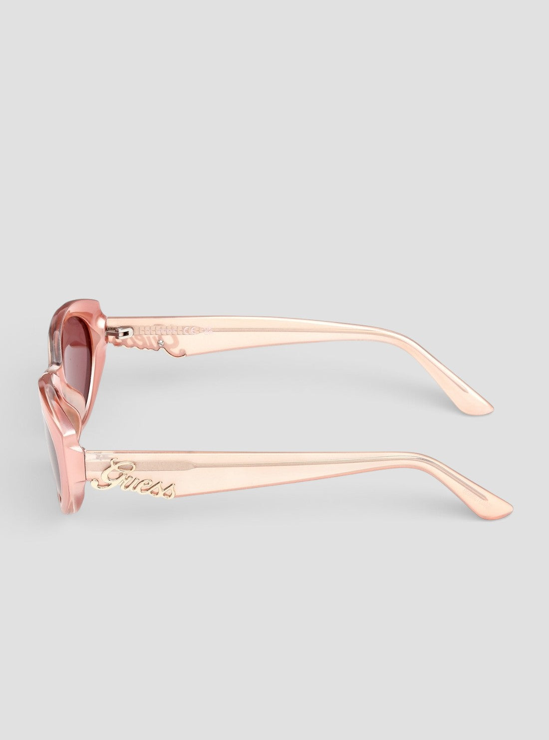 GUESS Accessories Pink Bordeaux Oval Sunglasses GU0030774S Side View