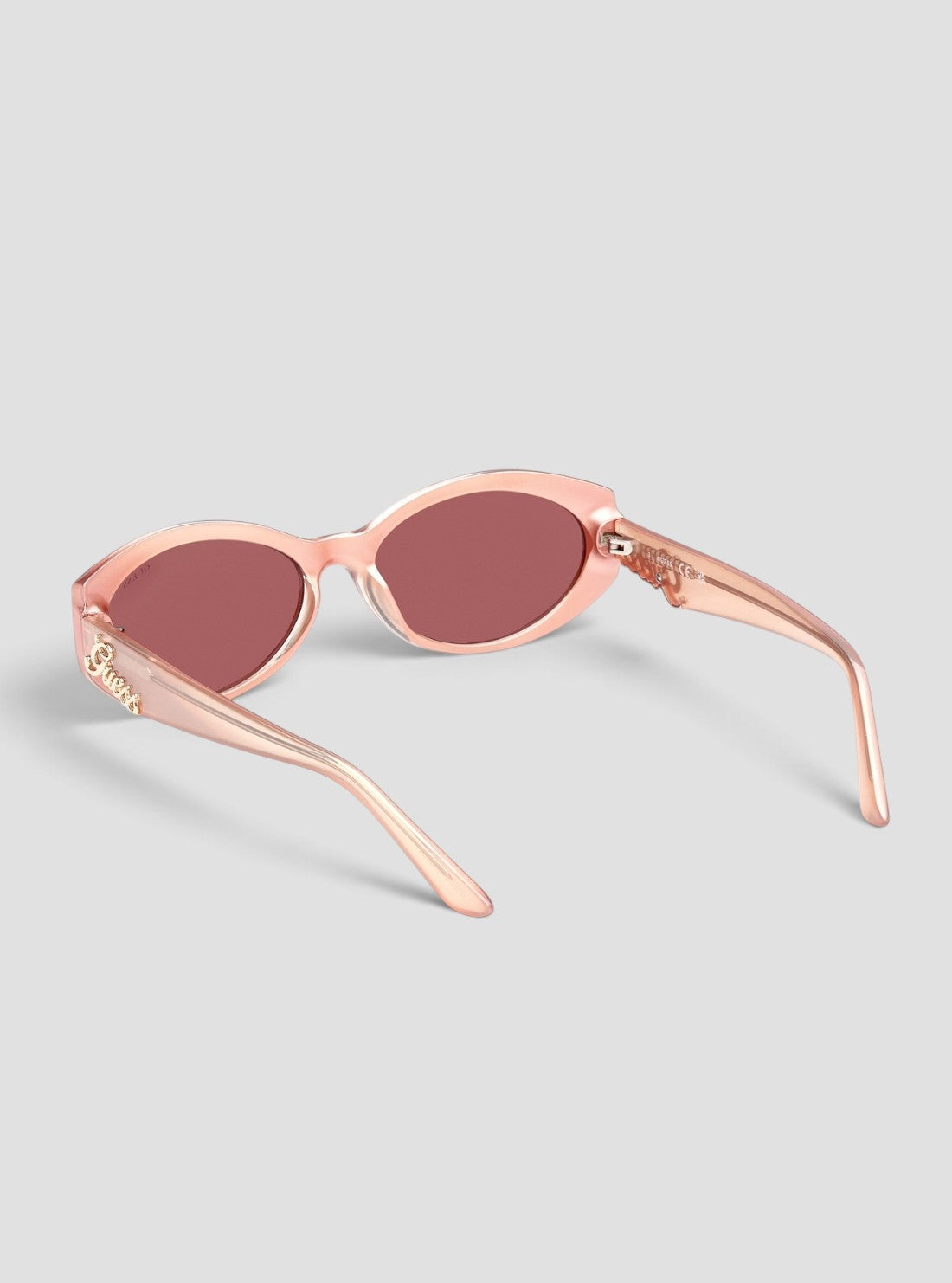 GUESS Accessories Pink Bordeaux Oval Sunglasses GU0030774S Back View