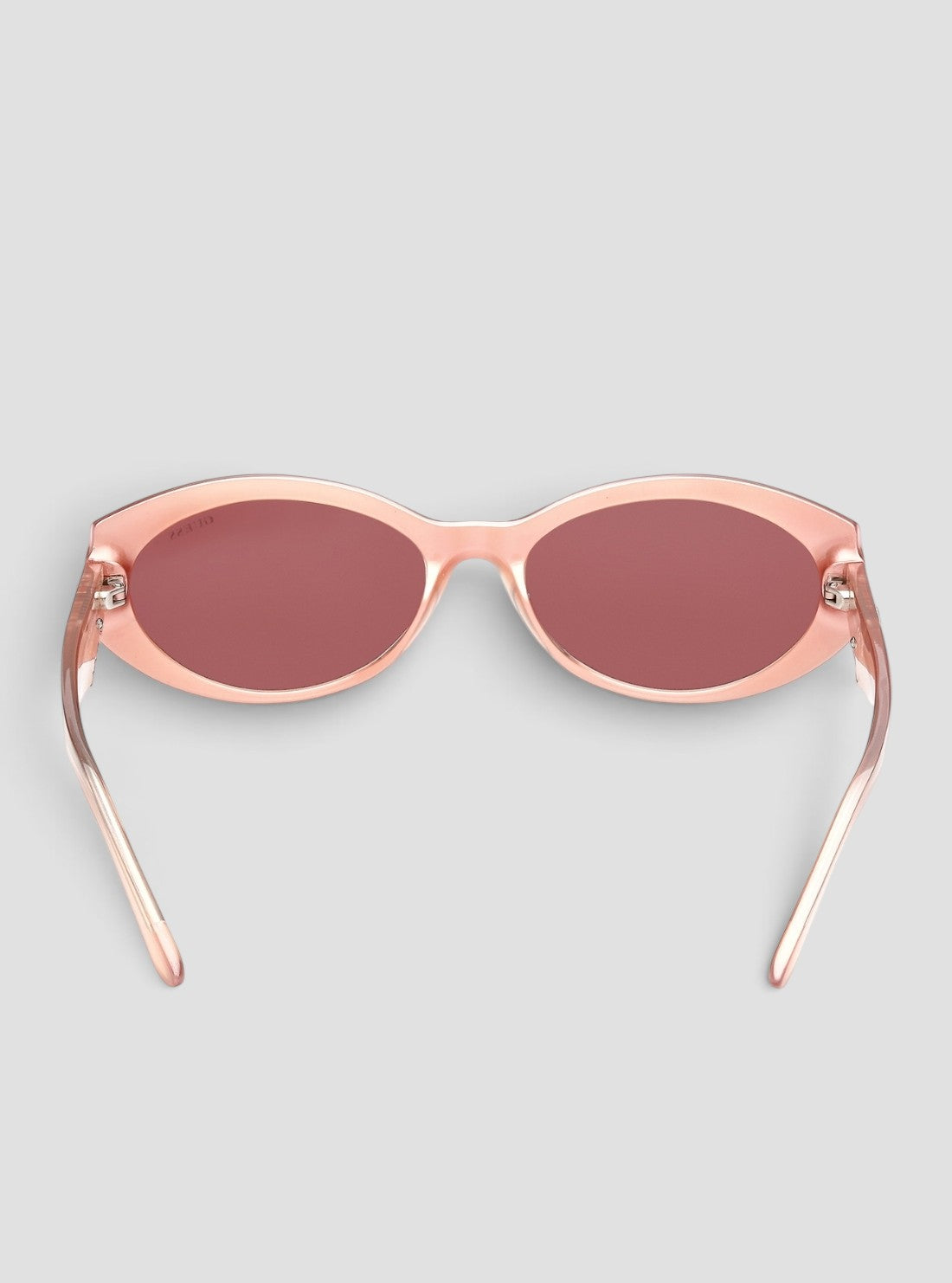 GUESS Accessories Pink Bordeaux Oval Sunglasses GU0030774S Back View
