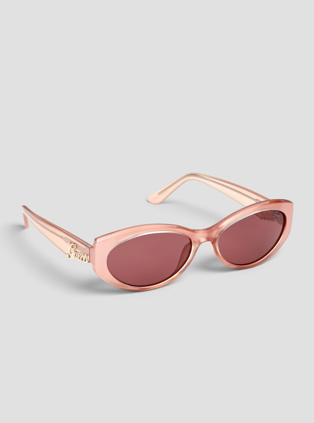 GUESS Accessories Pink Bordeaux Oval Sunglasses GU0030774S Back Side View2
