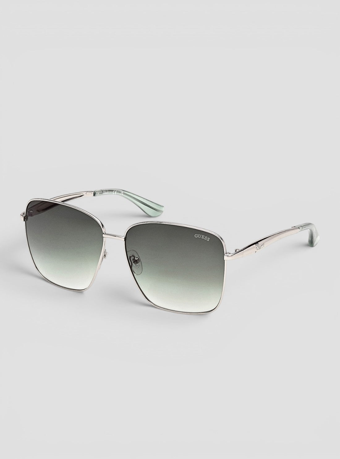 GUESS Accessories Gradient Green Square Sunglasses GU0030810P Side View