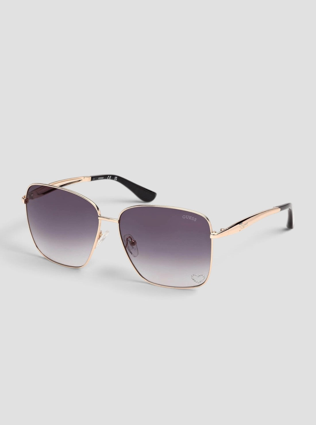 GUESS Accessories Gradient Smoke Square Sunglasses GU0030832B Side View2