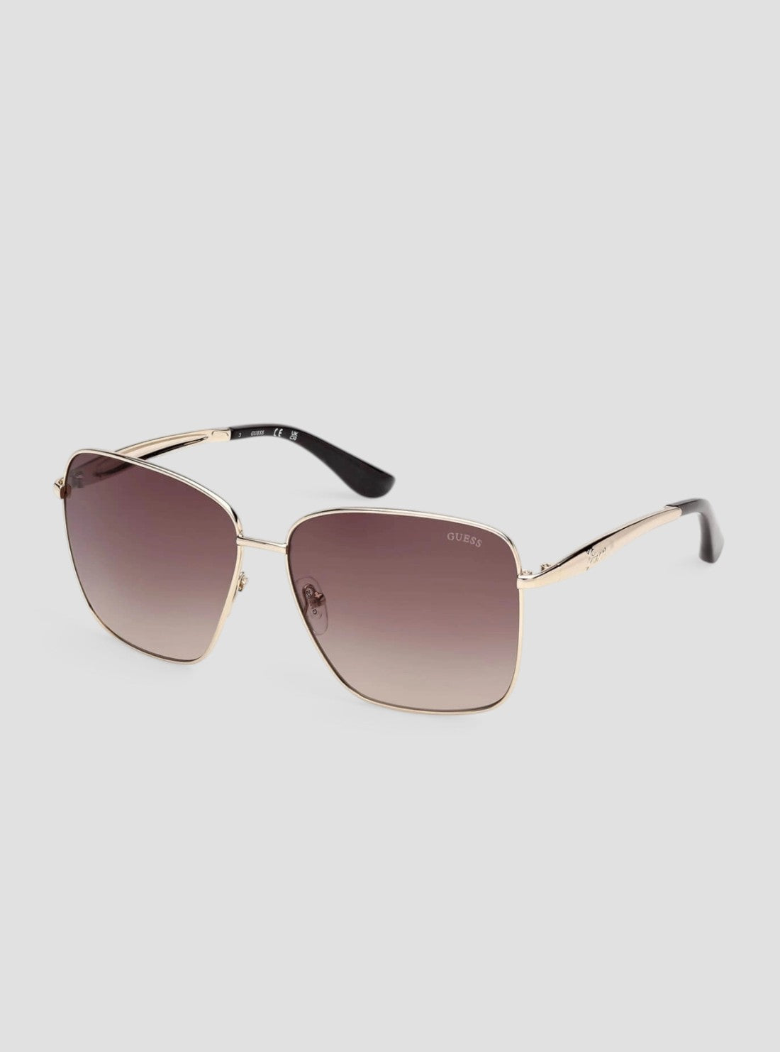 GUESS Accessories Gradient Brown Square Sunglasses GU0030832F Side View