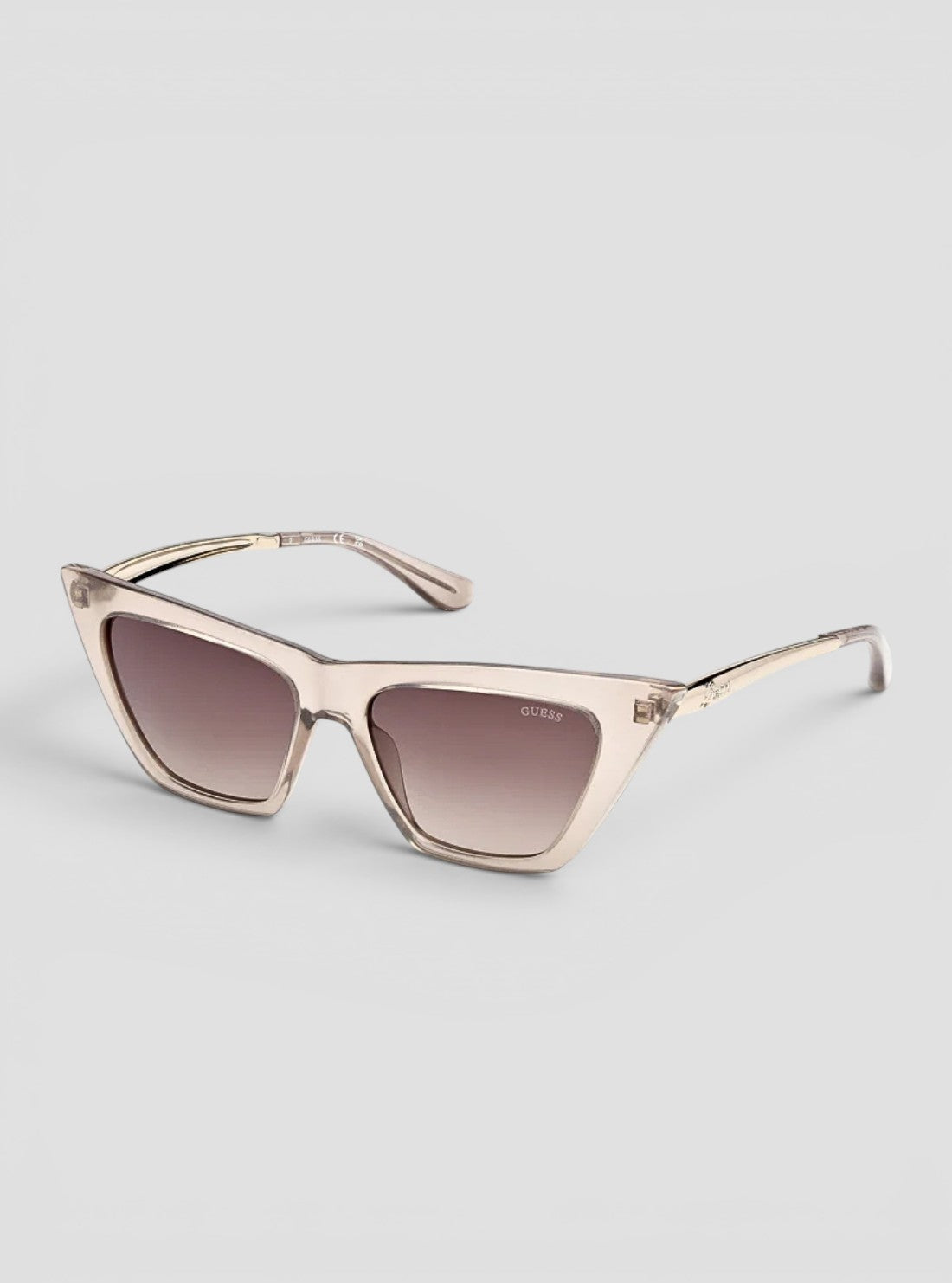 GUESS Accessories Gradient Brown Cat-Eye Sunglasses GU0031059F Front Side View
