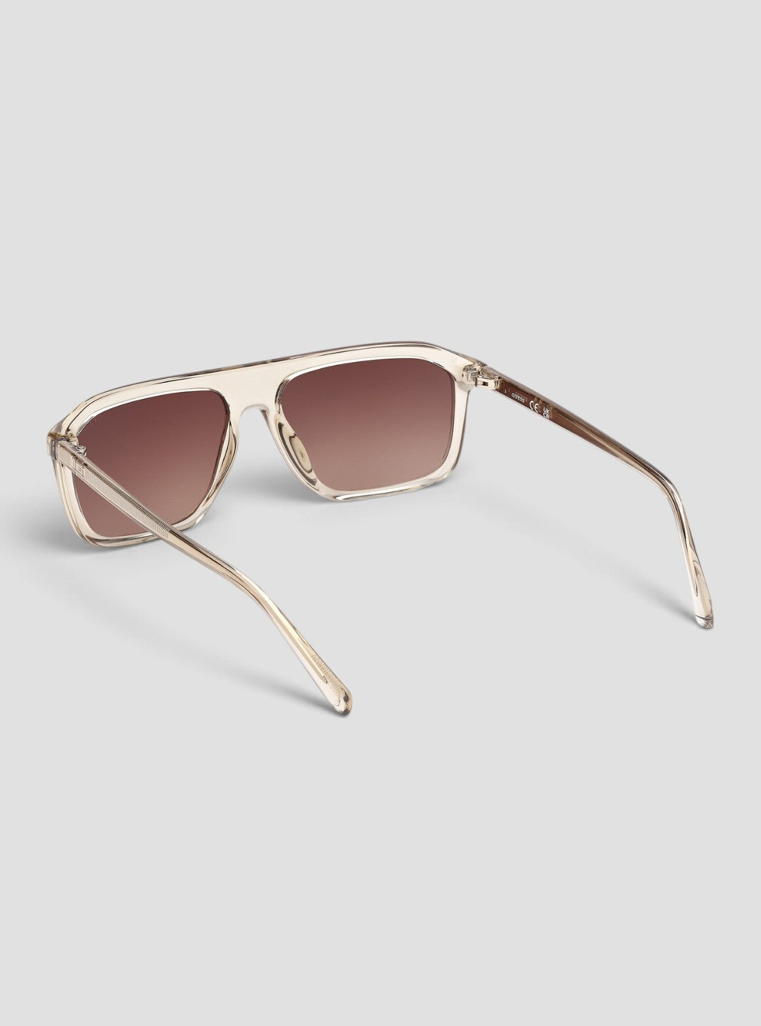 GUESS Accessories Gradient Brown Square Sunglasses GU0031145F Back View