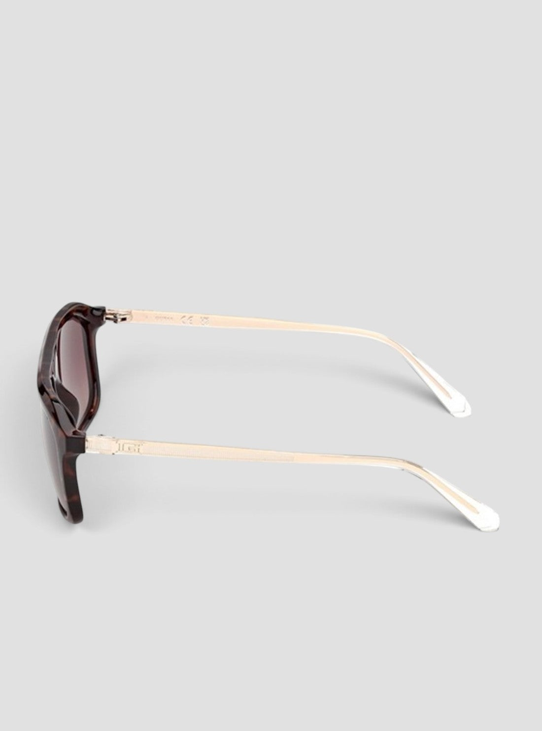 GUESS Accessories Dark Havana Rectangular Sunglasses GU0031152F Side View