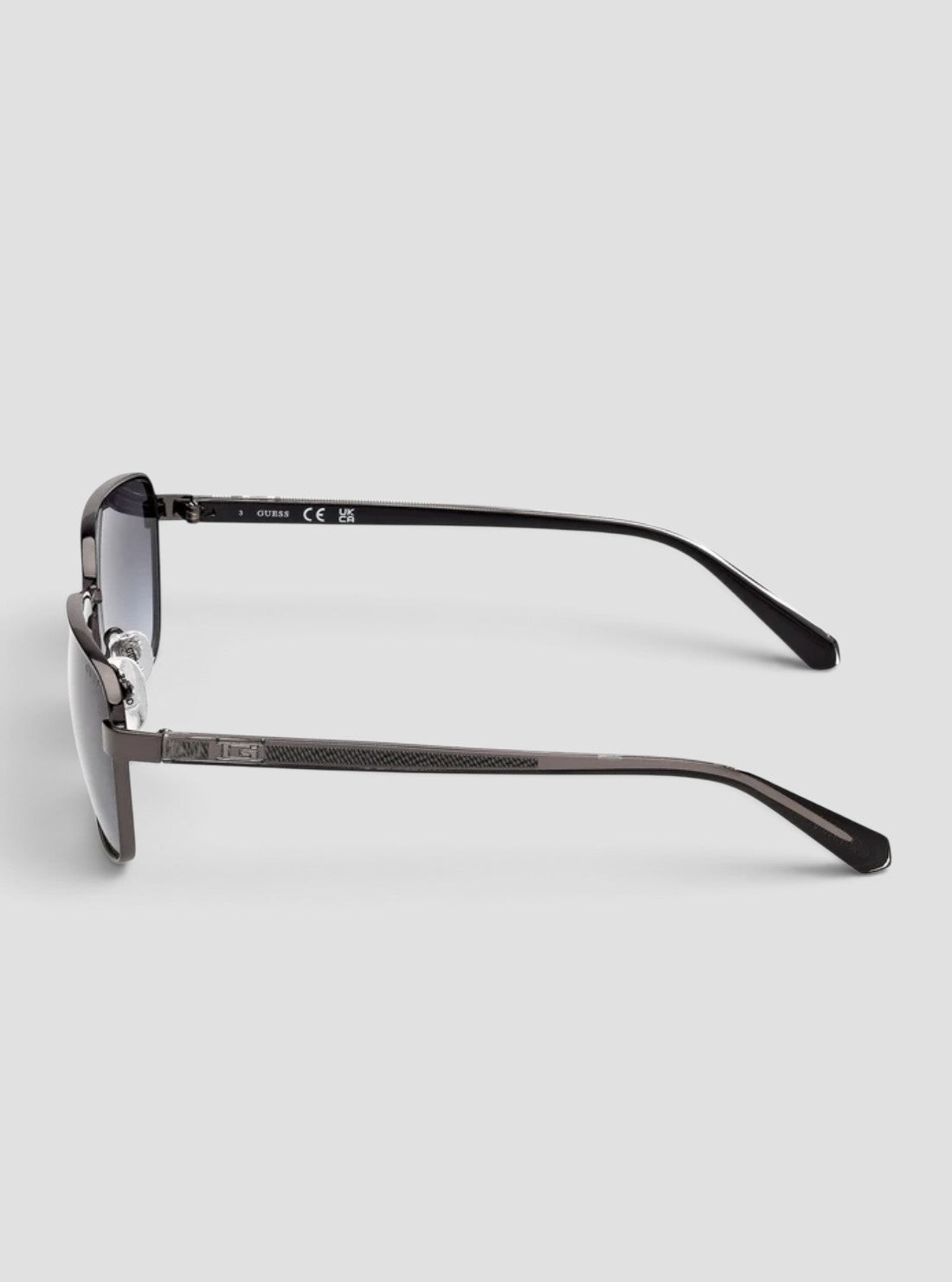 GUESS Accessories Dark Grey Rectangular Sunglasses GU0031207B Side View