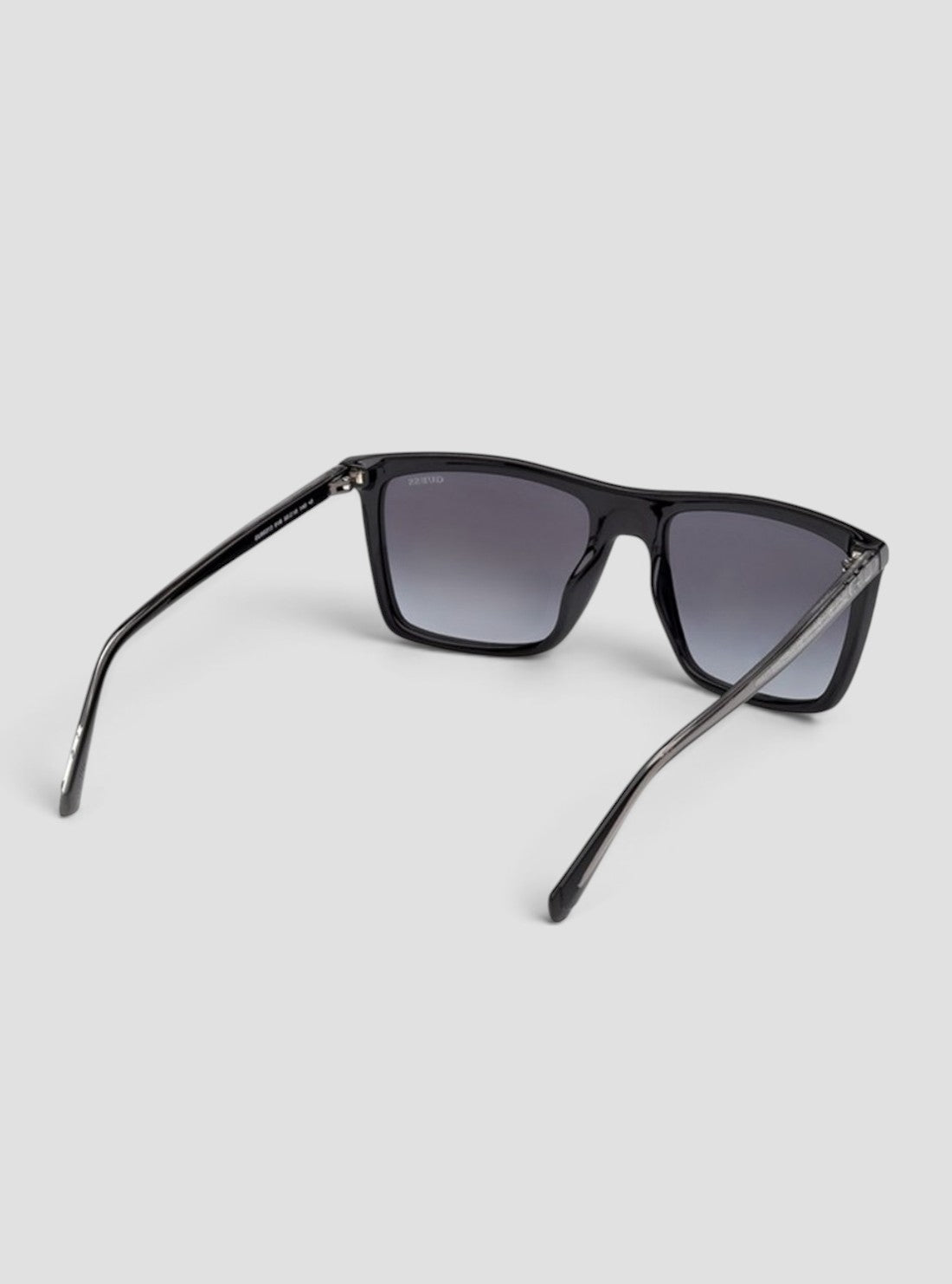 GUESS Accessories Shiny Black Square Sunglasses GU0031301B Back Side View