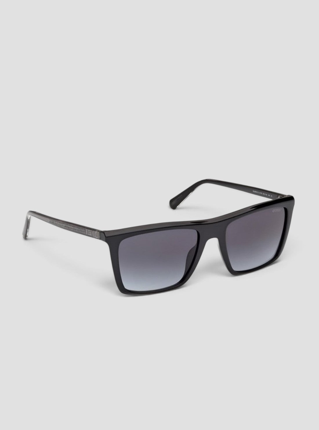GUESS Accessories Shiny Black Square Sunglasses GU0031301B Front Side View