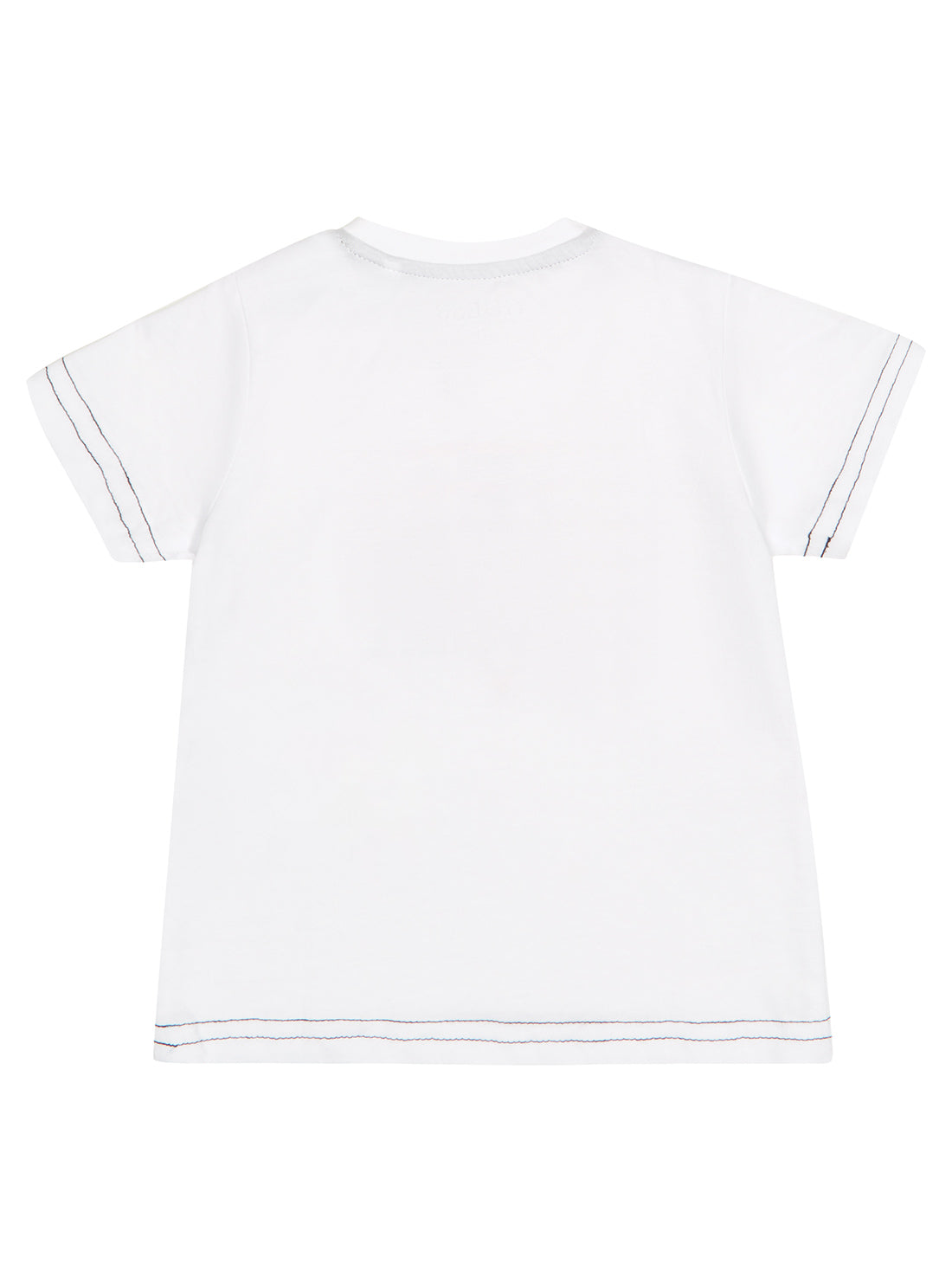 GUESS Baby Boy Eco White Orange Logo T-Shirt (0-12m) I3RI03K8HM0 Back View