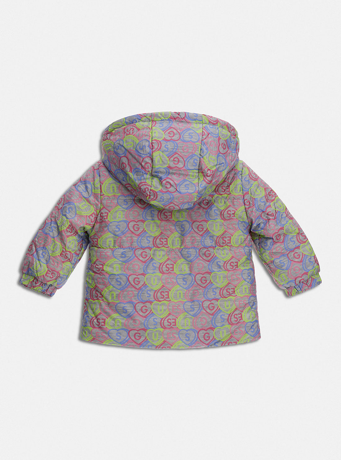 GUESS Baby Girl Captured Heart Puffer Jacket (3-18m) H2BI02WCFM0 Back View