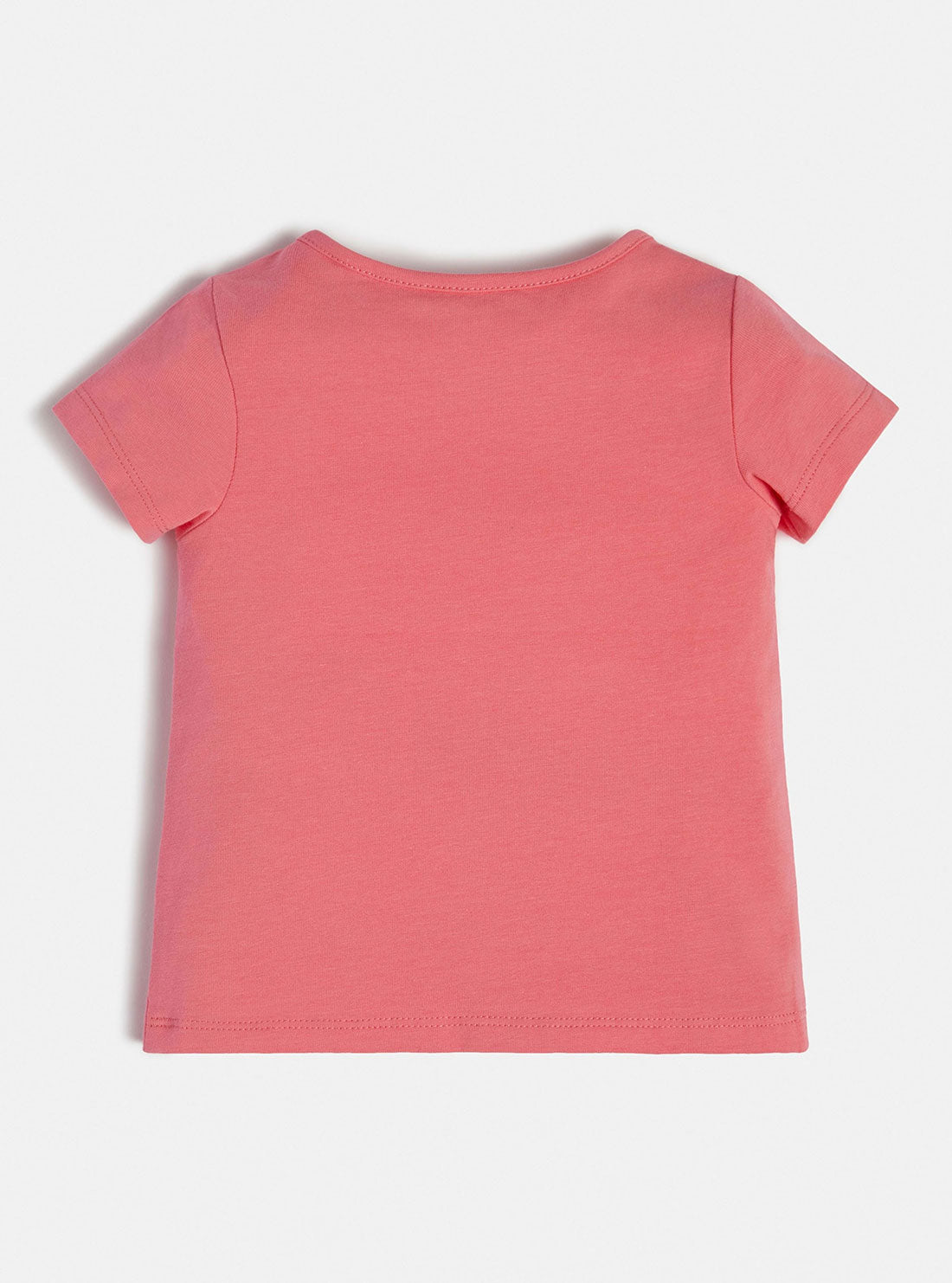 GUESS Baby Girl Eco Rose Heart Logo T-Shirt (0-12m) A3RI01K6YW1 Back View