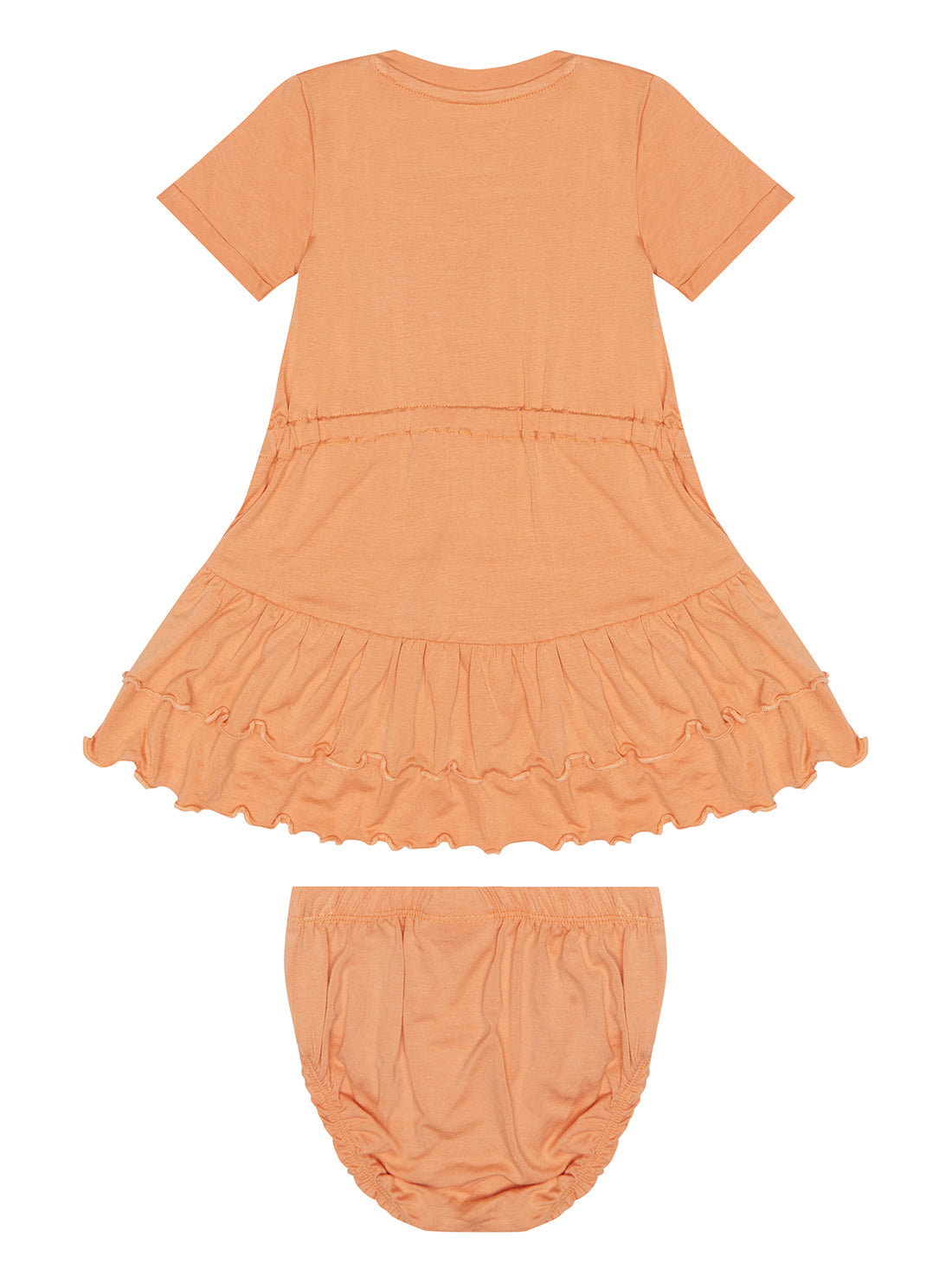 GUESS Baby Girl Fuji Sunrise Dress And Panties 2-Piece Set (0-12m) A3RK07KAPO0 Back View