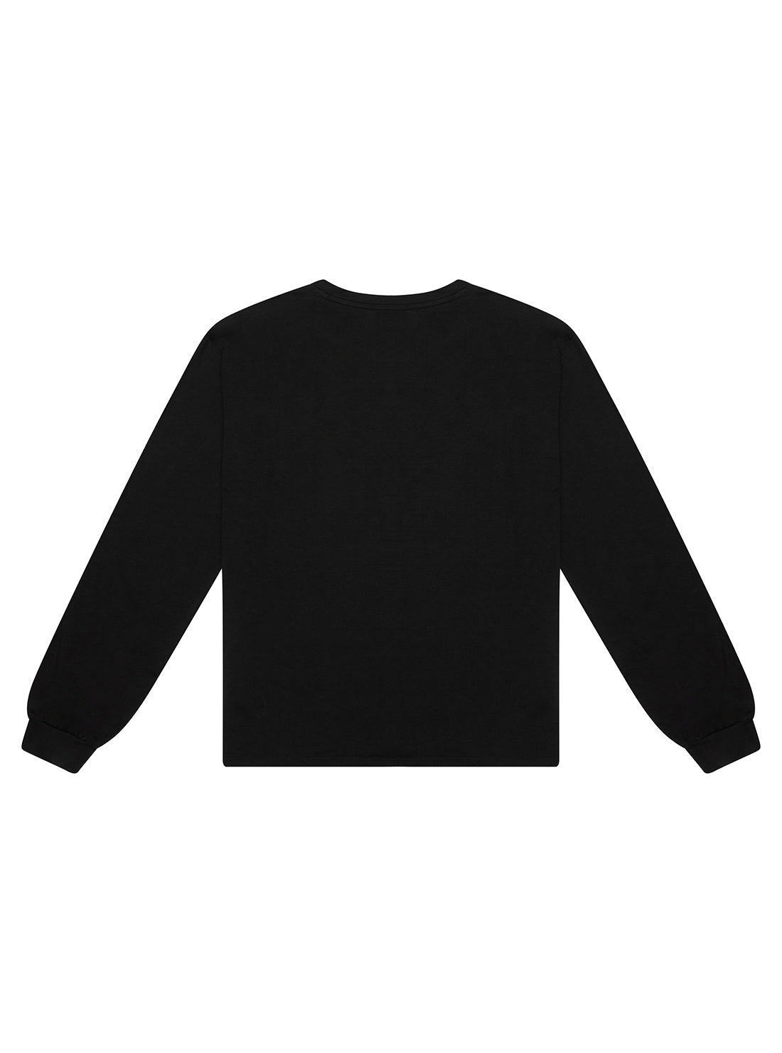 GUESS Big Girl Jet Black Metallic Logo Jumper (7-16) J3RI07KBKD0 Back View