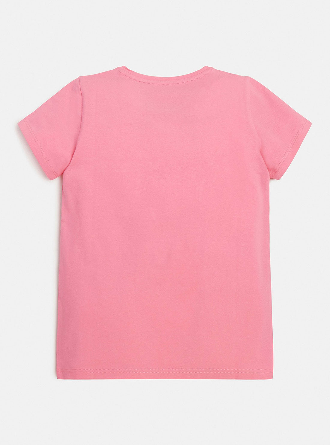 GUESS Big Girl Pink G Cube Logo T-Shirt (7-16) J2BI19J1311 Back View