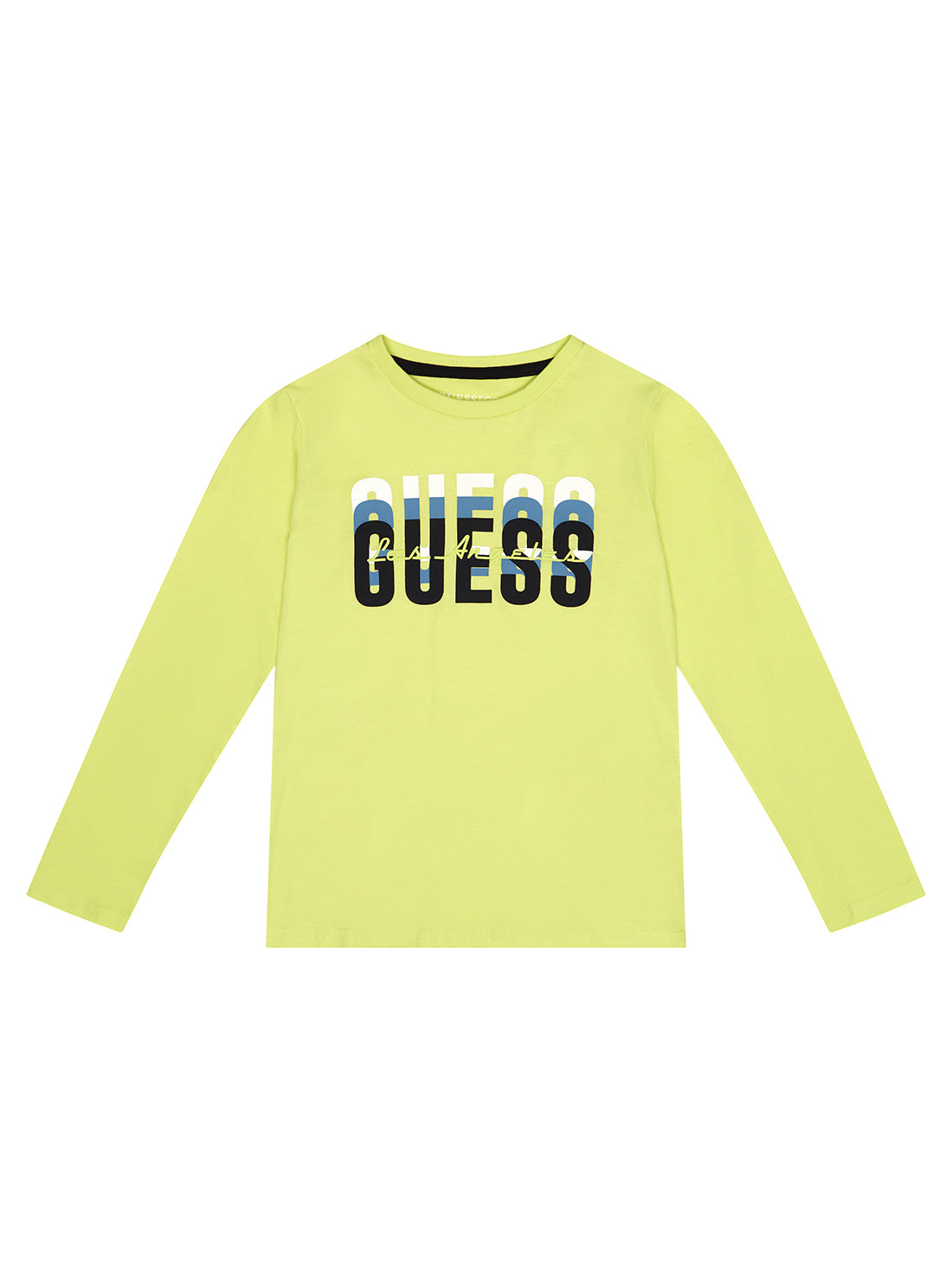 GUESS Little Boy Eco Kiwi Logo T-Shirt (2-7) N3RI02K8HM0 Front View