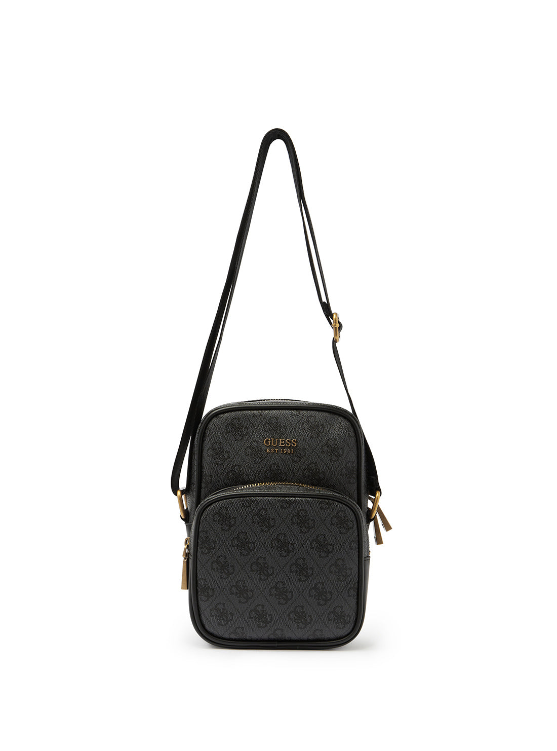 GUESS Men's Coal Logo Keith Camera Bag SB883991 Front View
