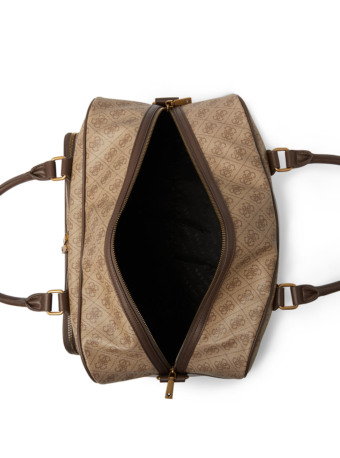 GUESS Men's Latte Logo Keith Duffel Bag SB883988 Inside View