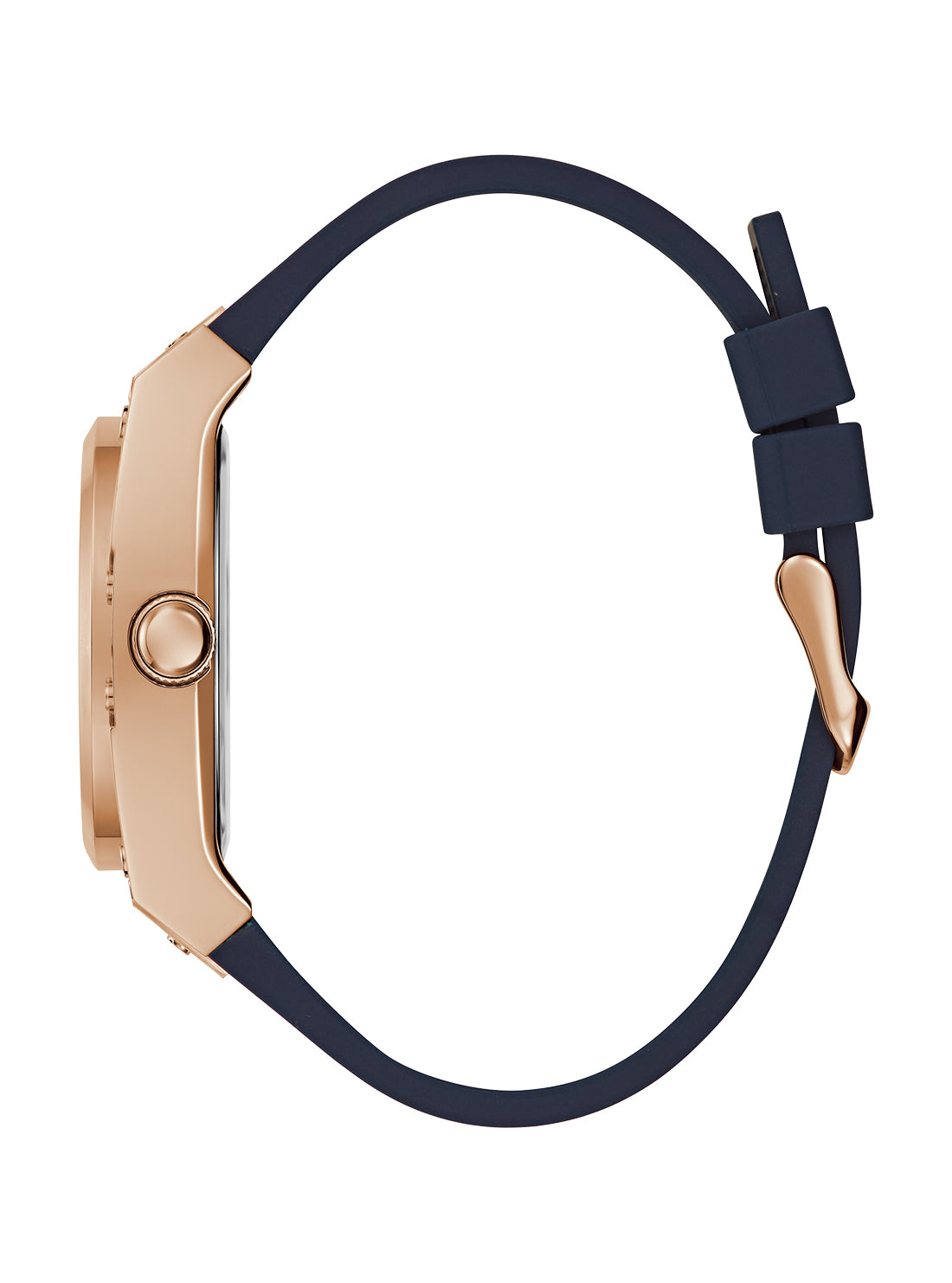 GUESS Men's Rose Gold Navy Prodigy Watch GW0569G3 Side View