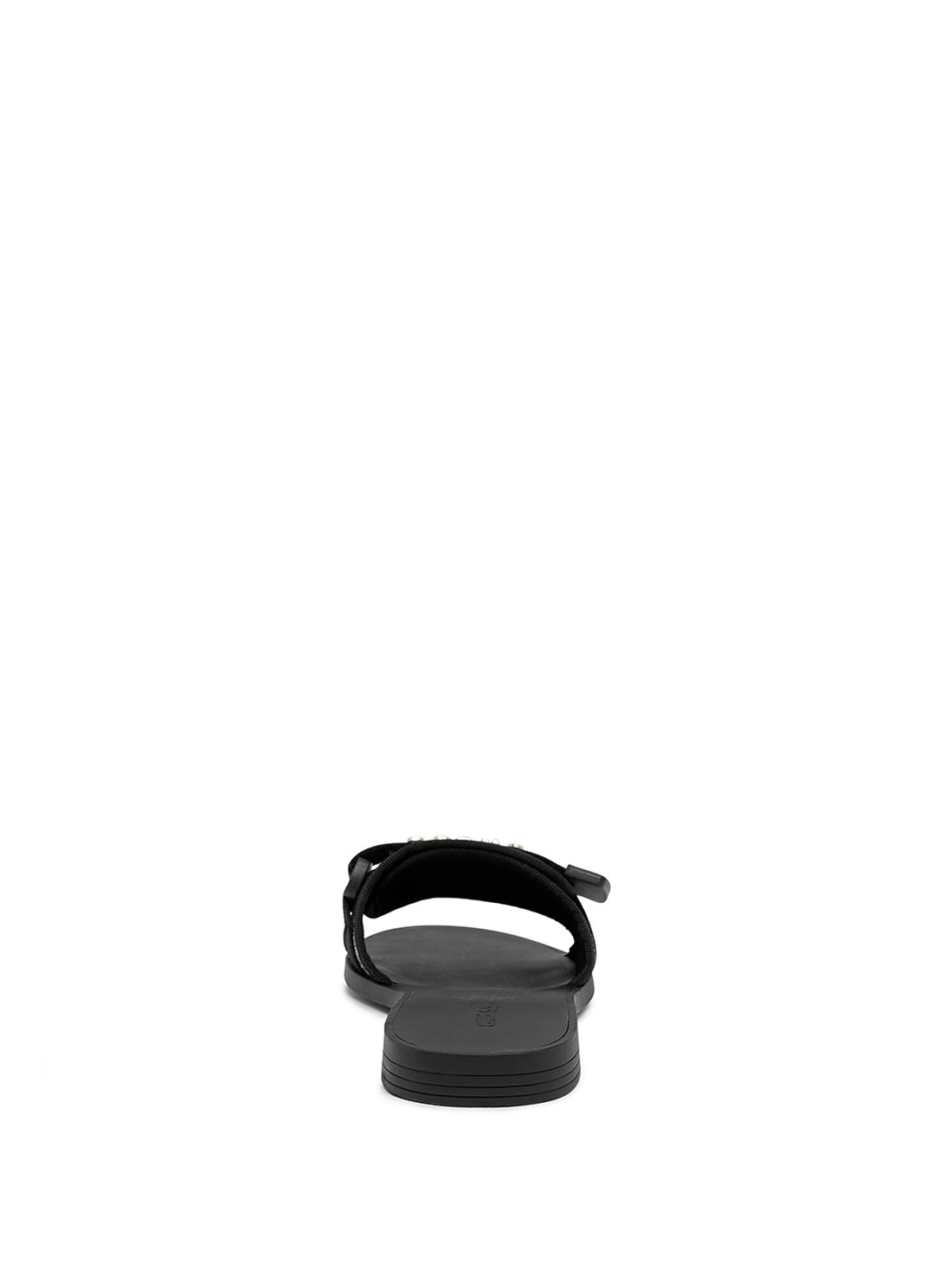 GUESS Women's Black Elyze Logo Slides ELYZE2 Back View