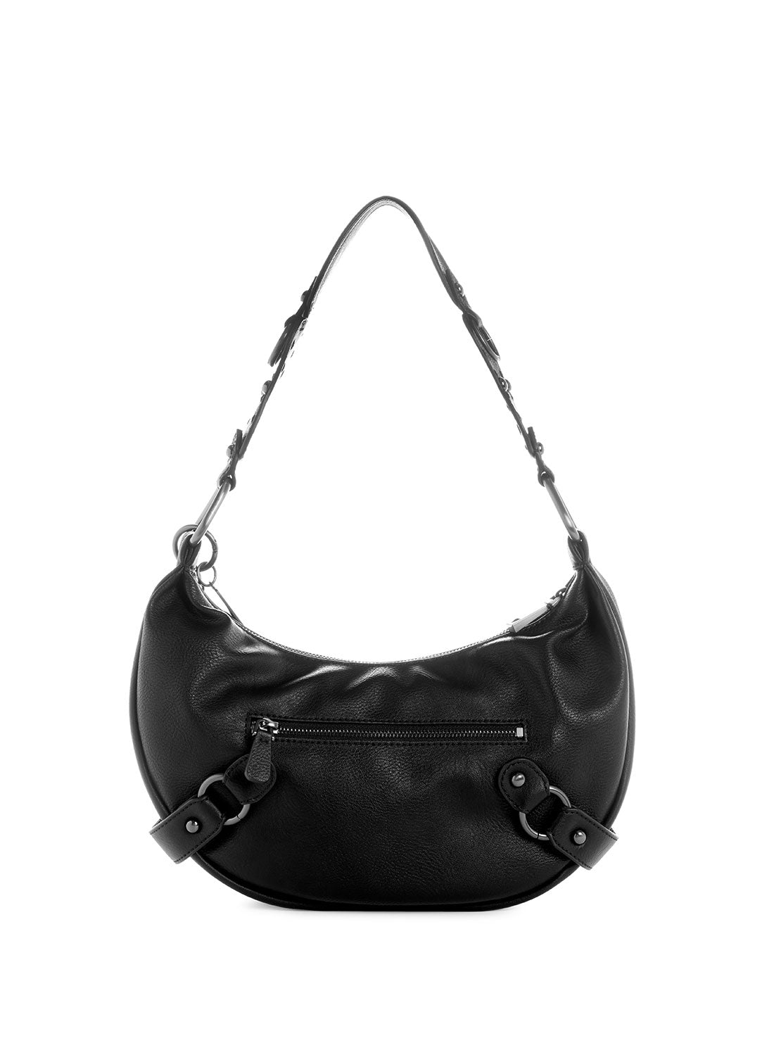 GUESS Women's Black Natalya Hobo Bag VU895802 Back View