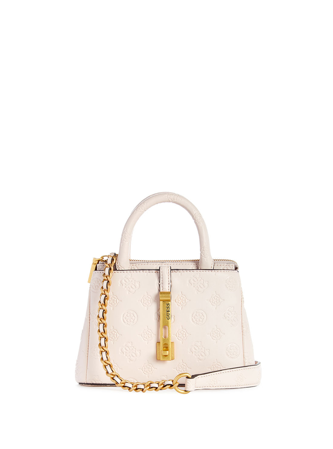 GUESS Women's Blush Logo James Mini Satchel Bag PD897076 Front View