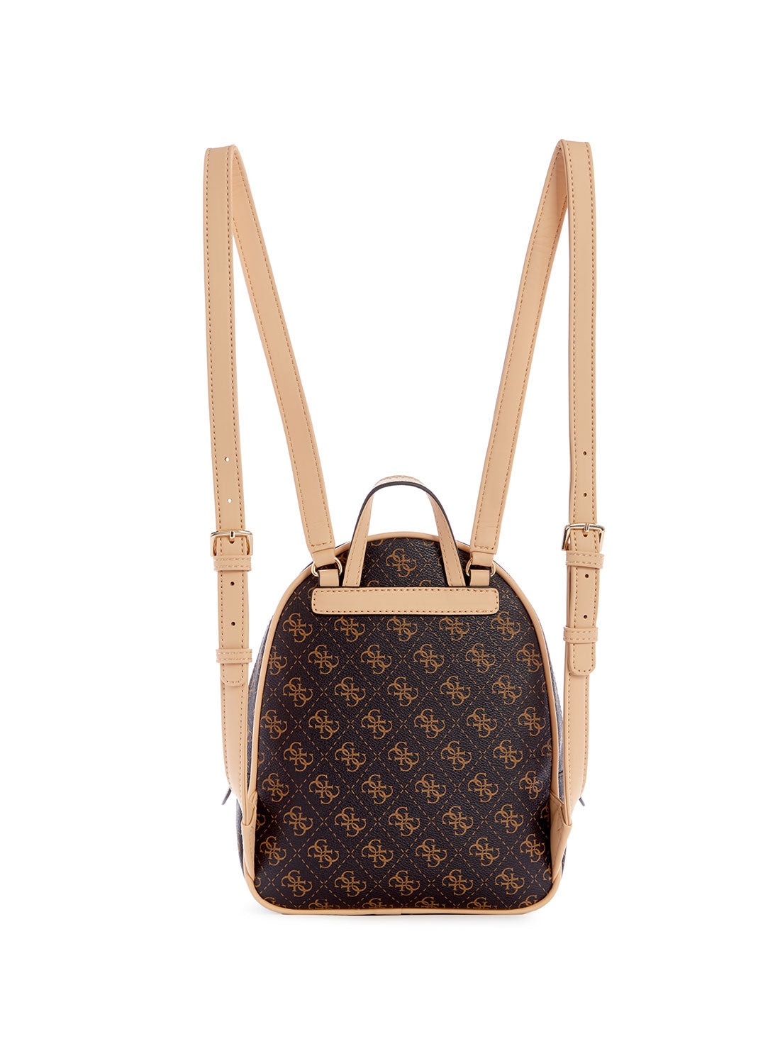 GUESS Women's Brown Logo Manhattan Backpack ST699432 Back View