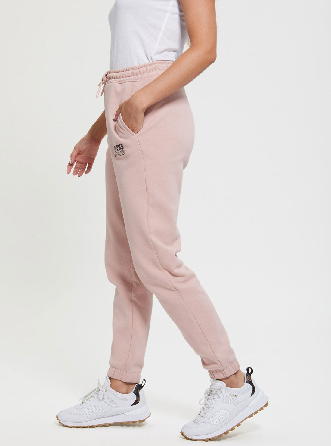 GUESS Women's Eco Rose Bliss Alisha Active Trackpants V2BB18K9V34 Side View